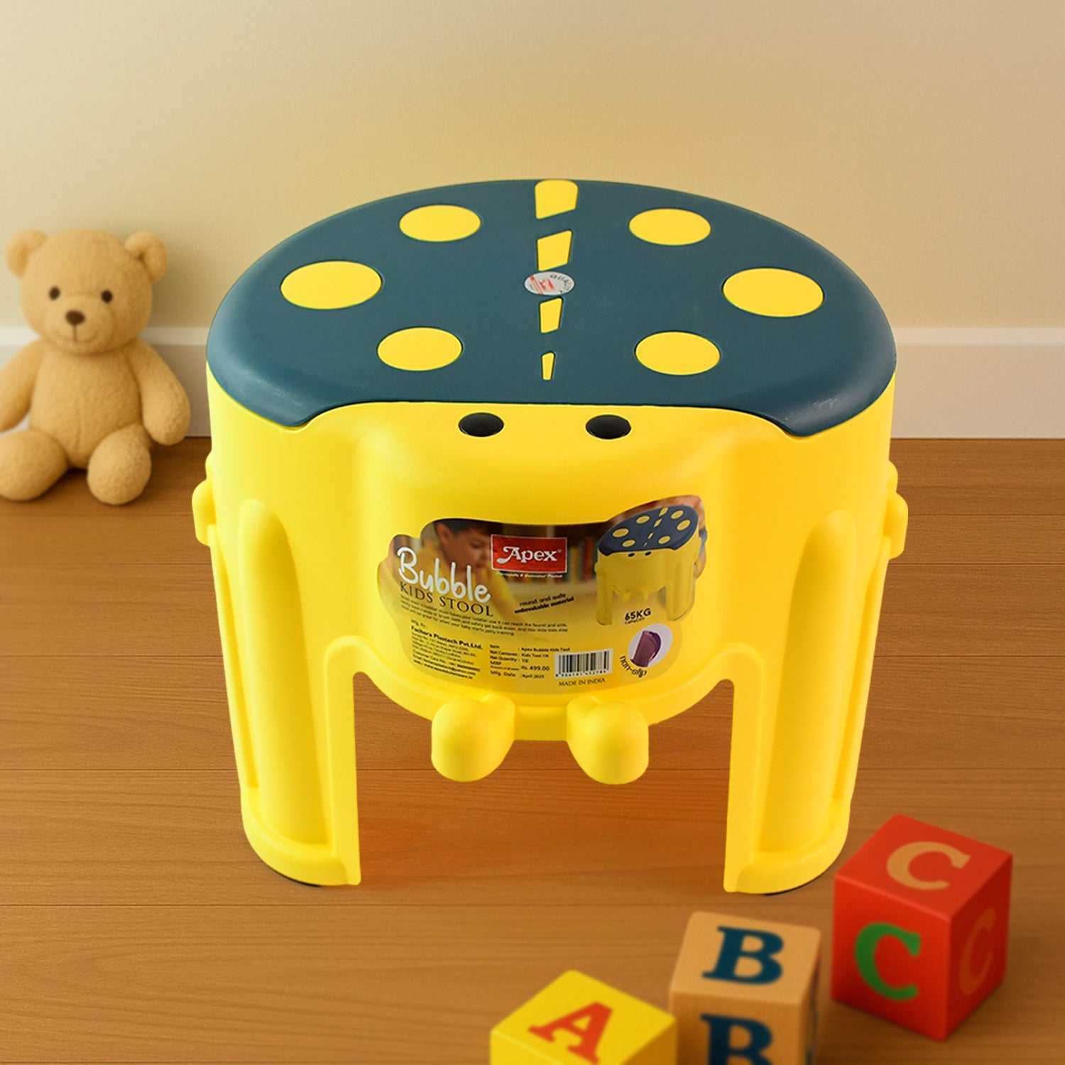 Apex Bubble Kids Stool | Durable Plastic Step Stool for Kids (1 Pc