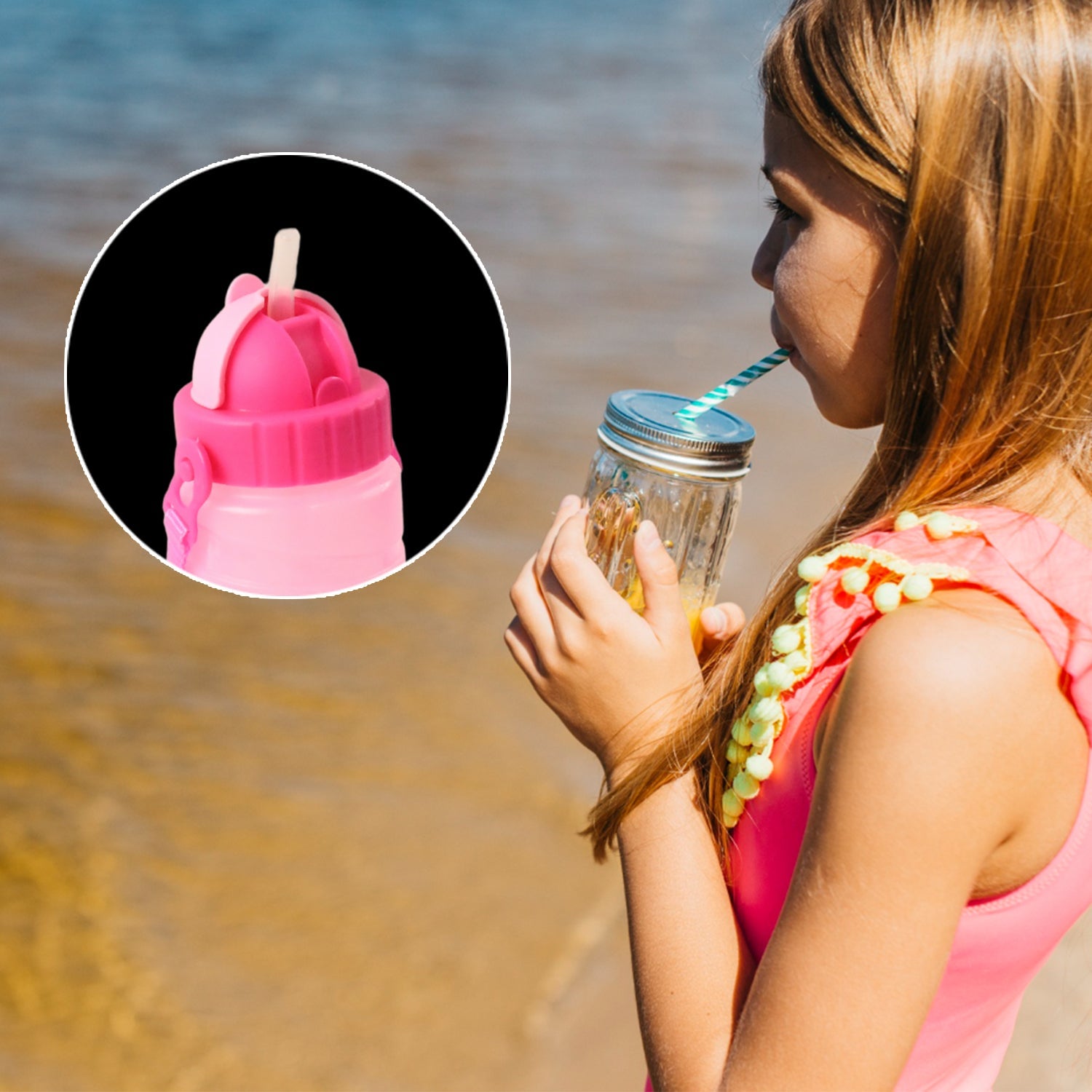 Cartoon Face Printed Water Bottle Cartoon Face Printed Water Bottle