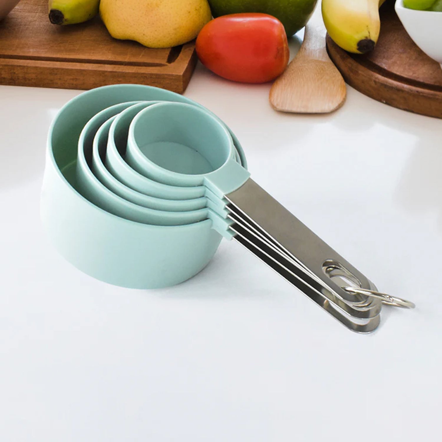 Stainless Steel and Plastics Measuring Cups (5 Pcs Set) Stainless Steel and Plastics Measuring Cups (5 Pcs Set)