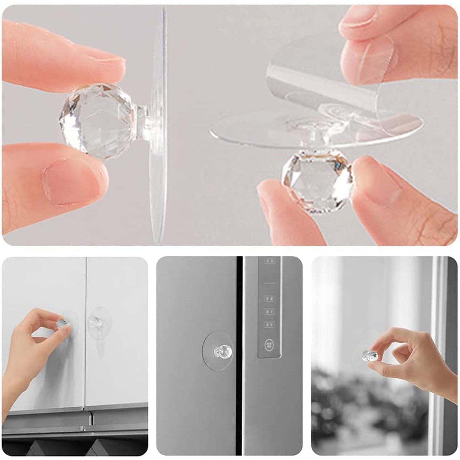 17798 Clear Cabinet Drawer Knobs / Hook, Diamond Crystal Shaped Pulls Handles for Wardrobe, Kitchen, Cupboard, Bathroom Dresser, Furniture Door Window (1 Pc) 17798 Clear Cabinet Drawer Knobs / Hook, Diamond Crystal Shaped Pulls Handles for Wardrobe, Kitchen, Cupboard, Bathroom Dresser, Furniture Door Window (1 Pc)
