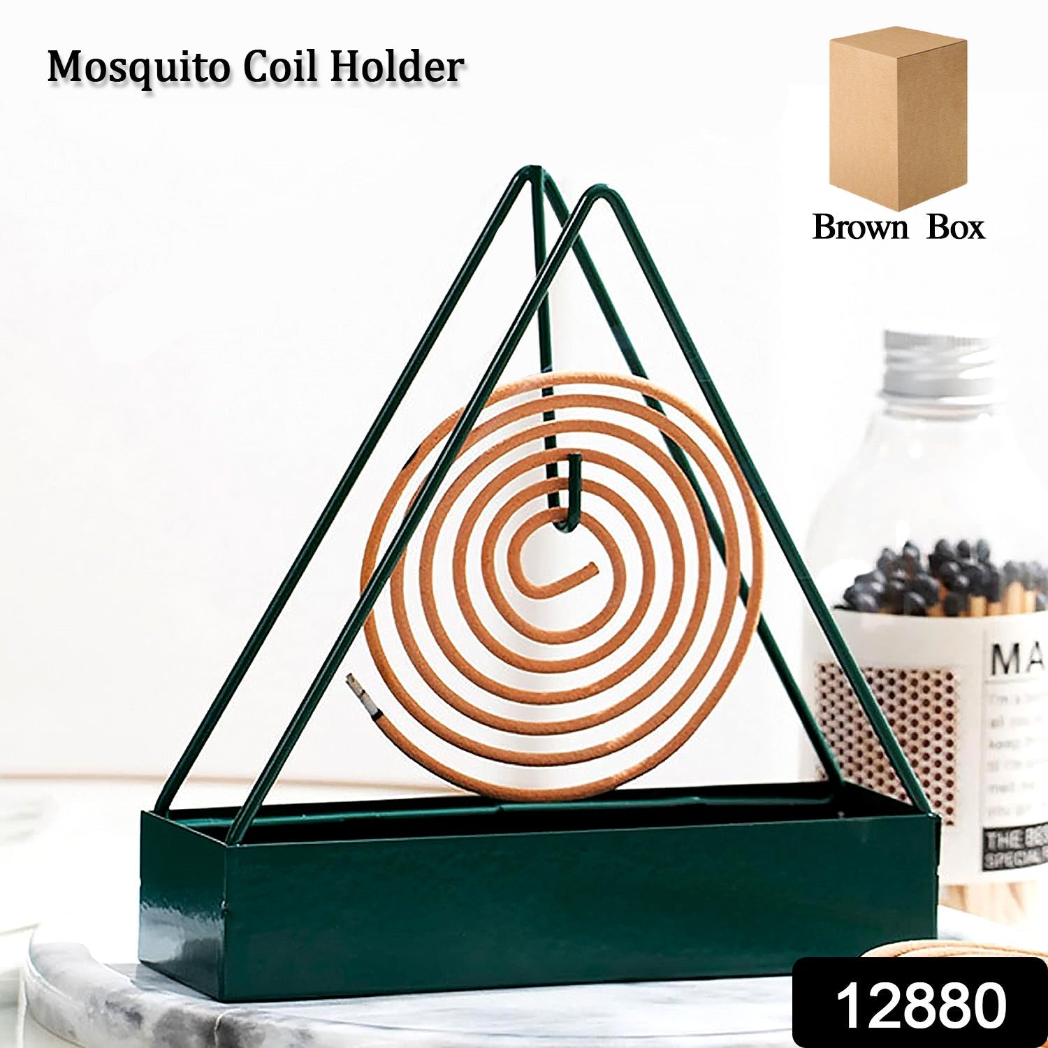 12880 Mosquito Coil Holder Frame, Triangular Shape Iron Mosquito Incense Holder Mosquito Repellent Incense Holder, Hanging, Mosquito Repellent, Outdoor, Stylish, Mosquito Repellent Incense Holder