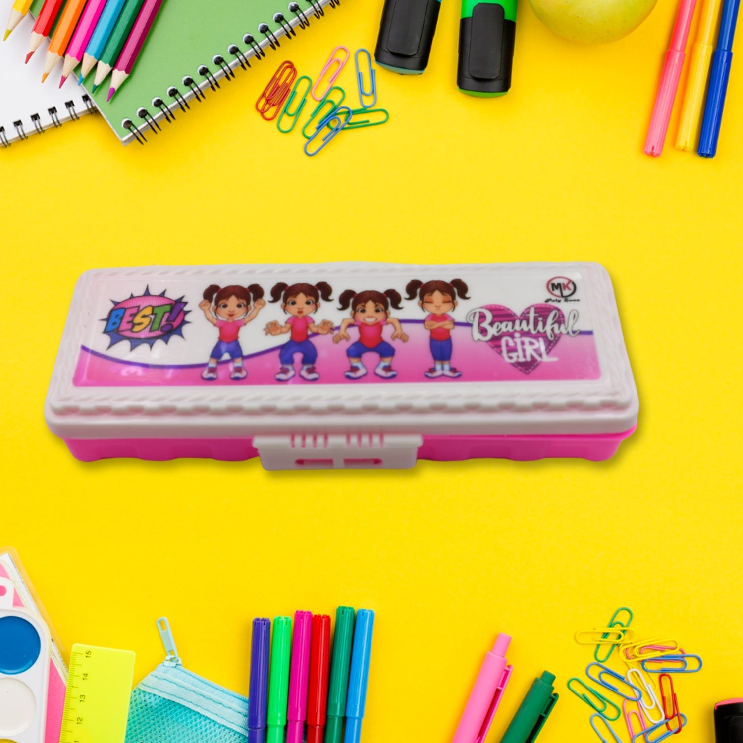 Shop Multifunction Plastic Pencil Box Kids School Supplies with