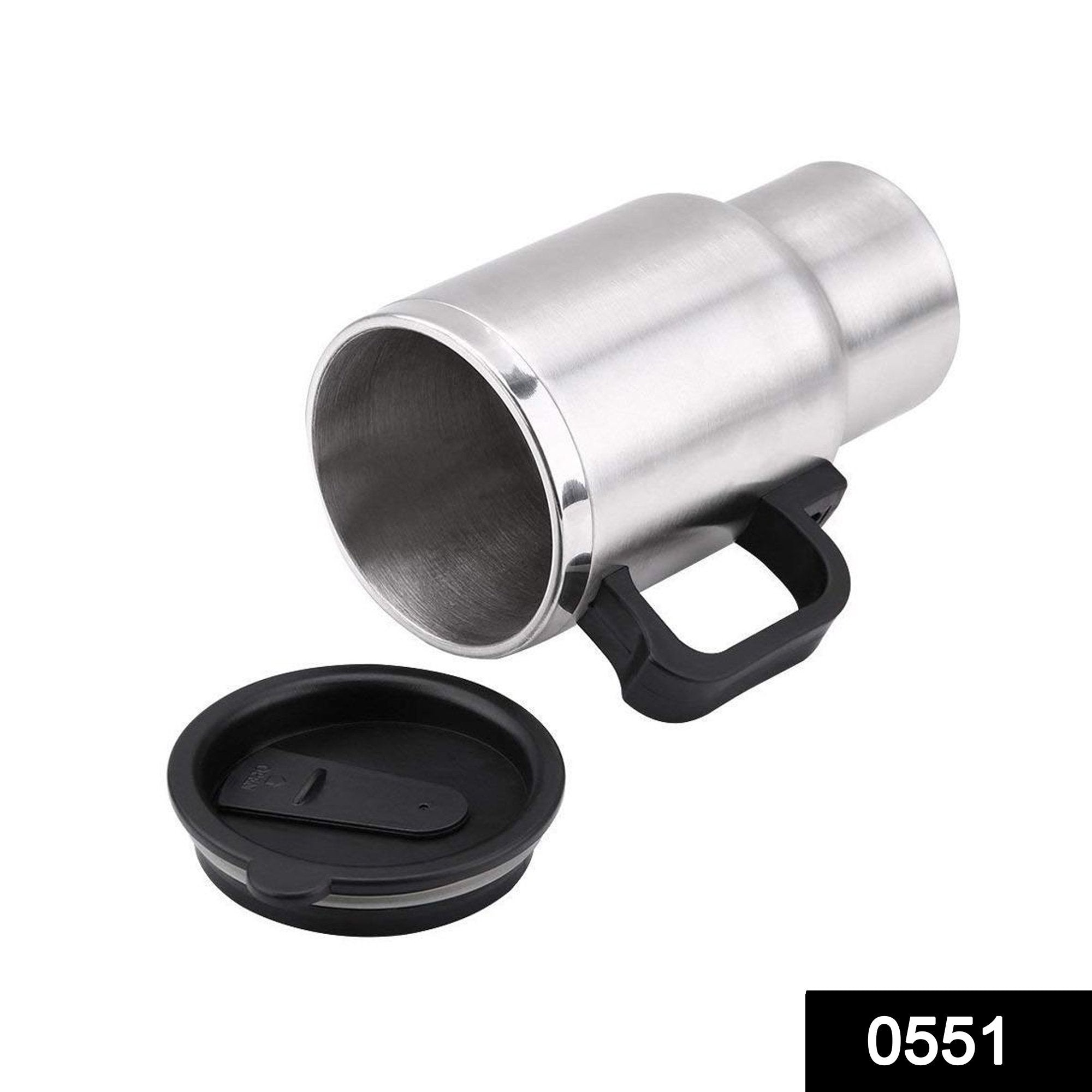 Stylish 12V Car Charging Electric Kettle Mug (Silver) Sky Shopy