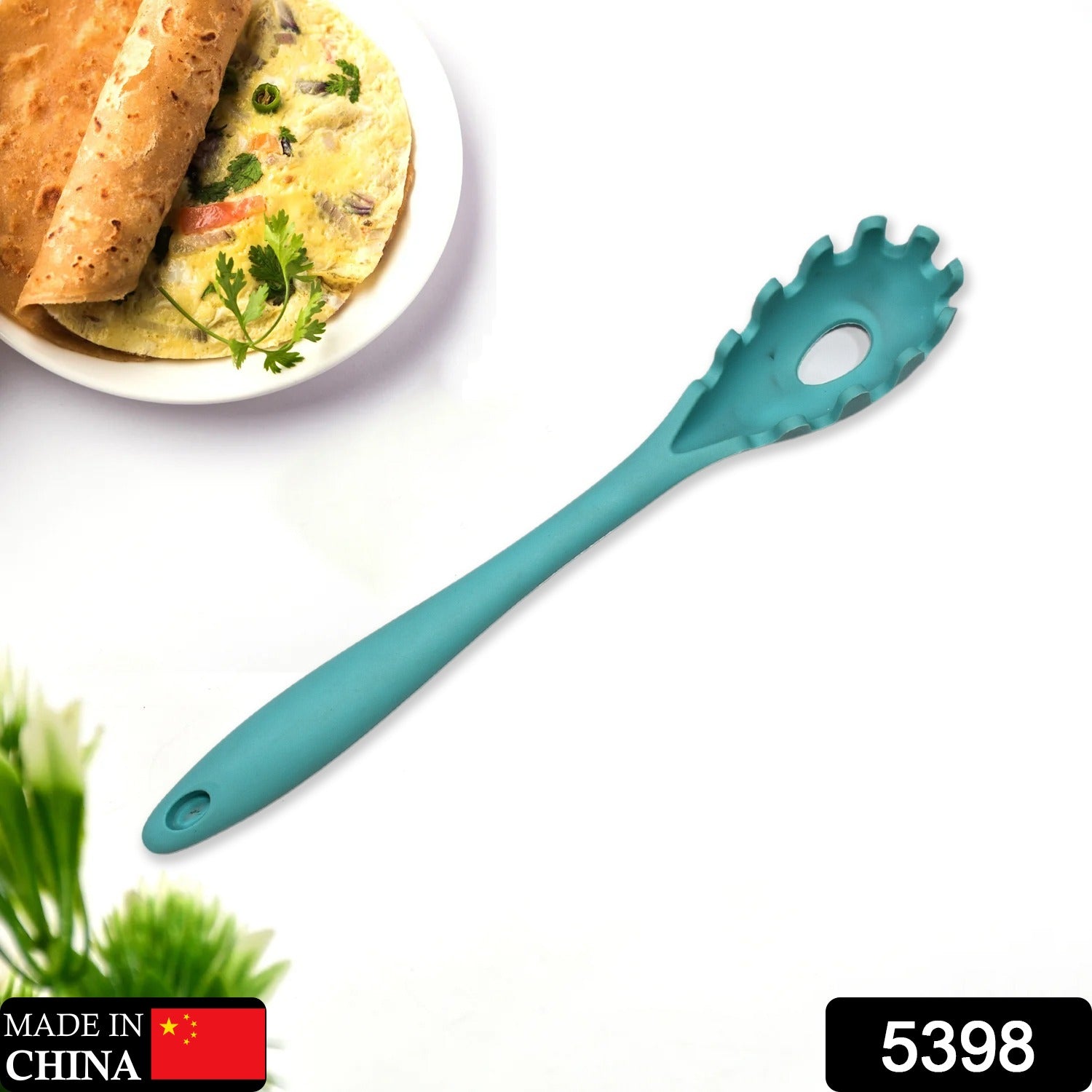 1Piece Silicone Pasta Fork, High Heat Resistant Pasta Spoon