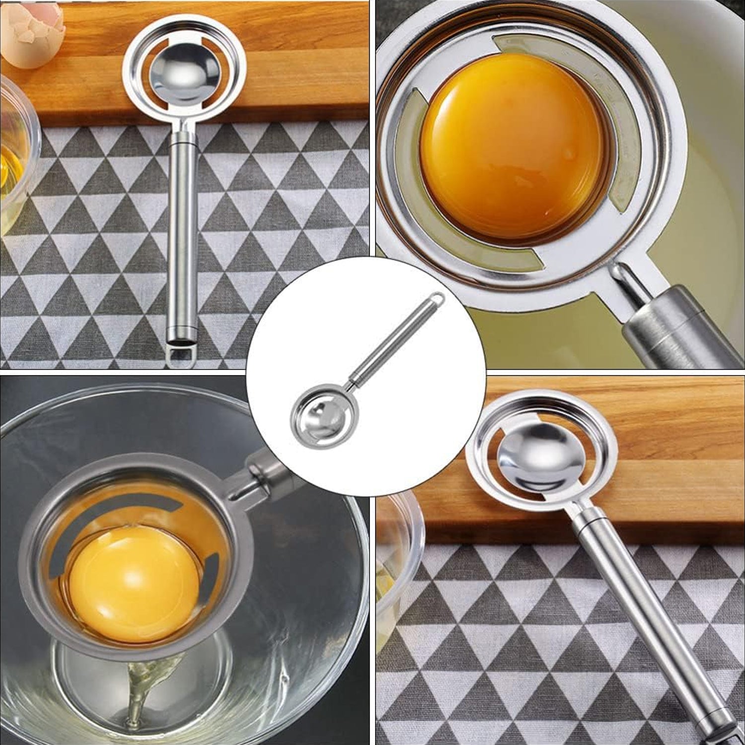 Kitchen Tool Gadgets Egg Yolk White Separator Divider Hold