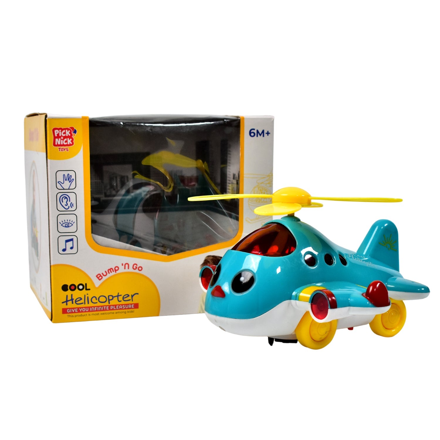 4516 Helicopter Airplane Musical Toy Toddlers with – Sky Shopy