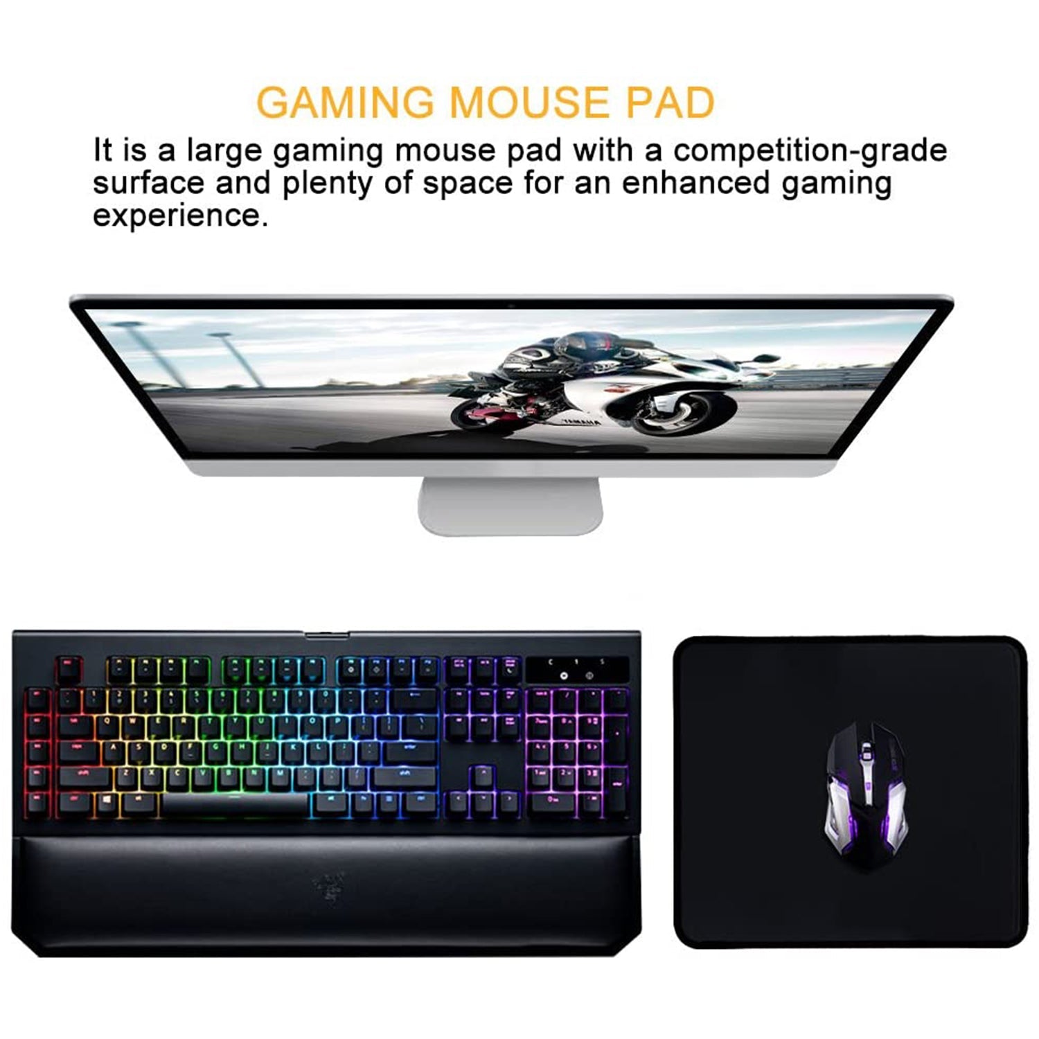 6162 Simple Mouse Pad Used For Mouse While Using Computer. freeshipping DeoDap