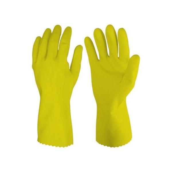0652 - Cut Glove Reusable Rubber Hand Gloves (Yellow) - 1 pc - SkyShopy