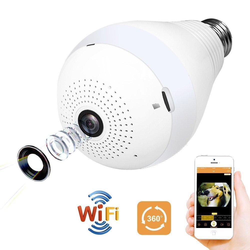 0323 Panoramic Camera Light Bulb (WiFi Wireless Smart spy Bulb) - SkyShopy