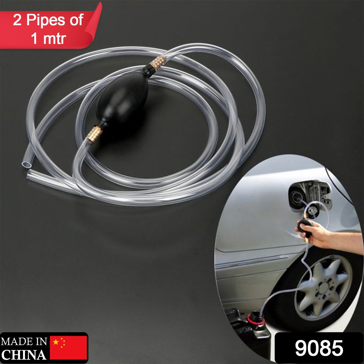 9085 Fuel Transfer Pump Kit. Flow Hand Pump Portable Manual Car Fuel Transfer Pump for Petrol Diesel Oil Liquid Water Fish Tank. DeoDap 9085 Fuel Transfer Pump Kit. Flow Hand Pump Portable Manual Car Fuel Transfer Pump for Petrol Diesel Oil Liquid Water Fish Tank. DeoDap