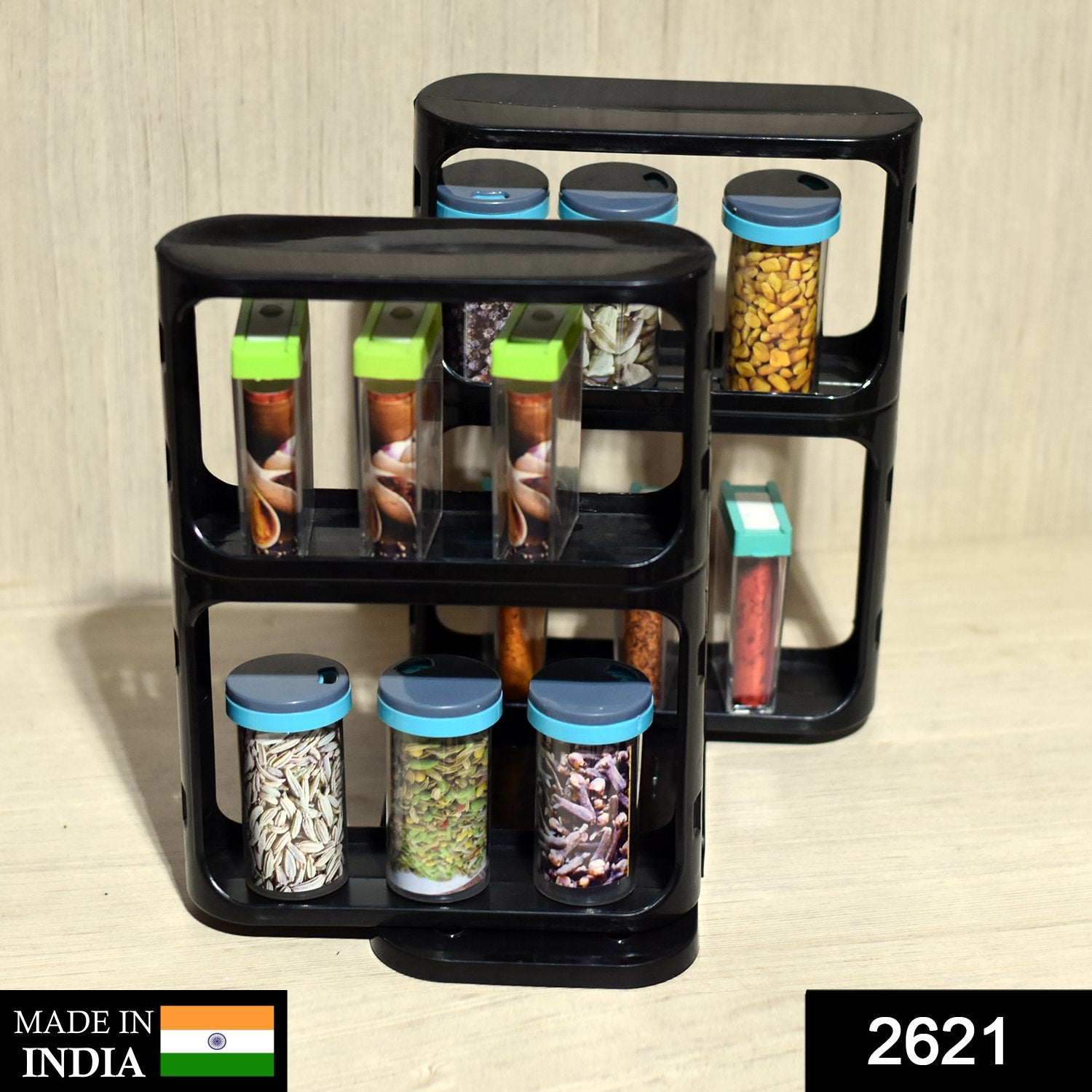 2621 Cabinet Caddy, Modular Rotating Spice Rack Multi-functional