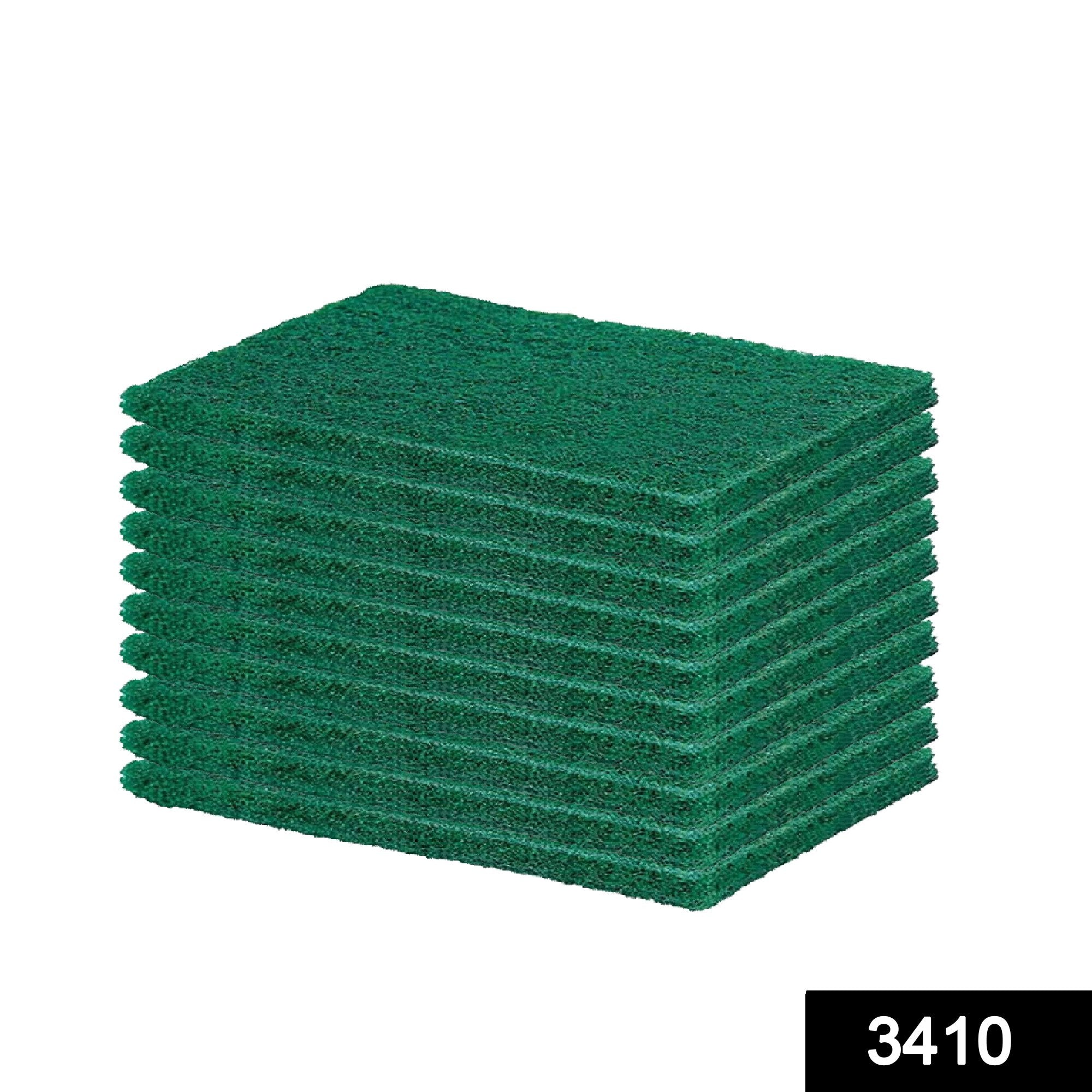 3410 Scrub Sponge Cleaning Pads Aqua Green  10PCS - SkyShopy