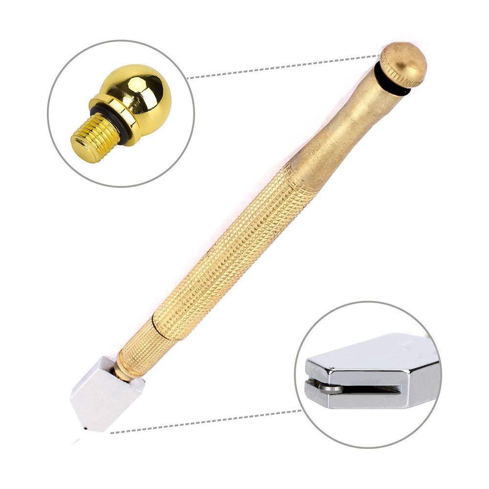 0458 Metal Glass Cutter, Gold - SkyShopy