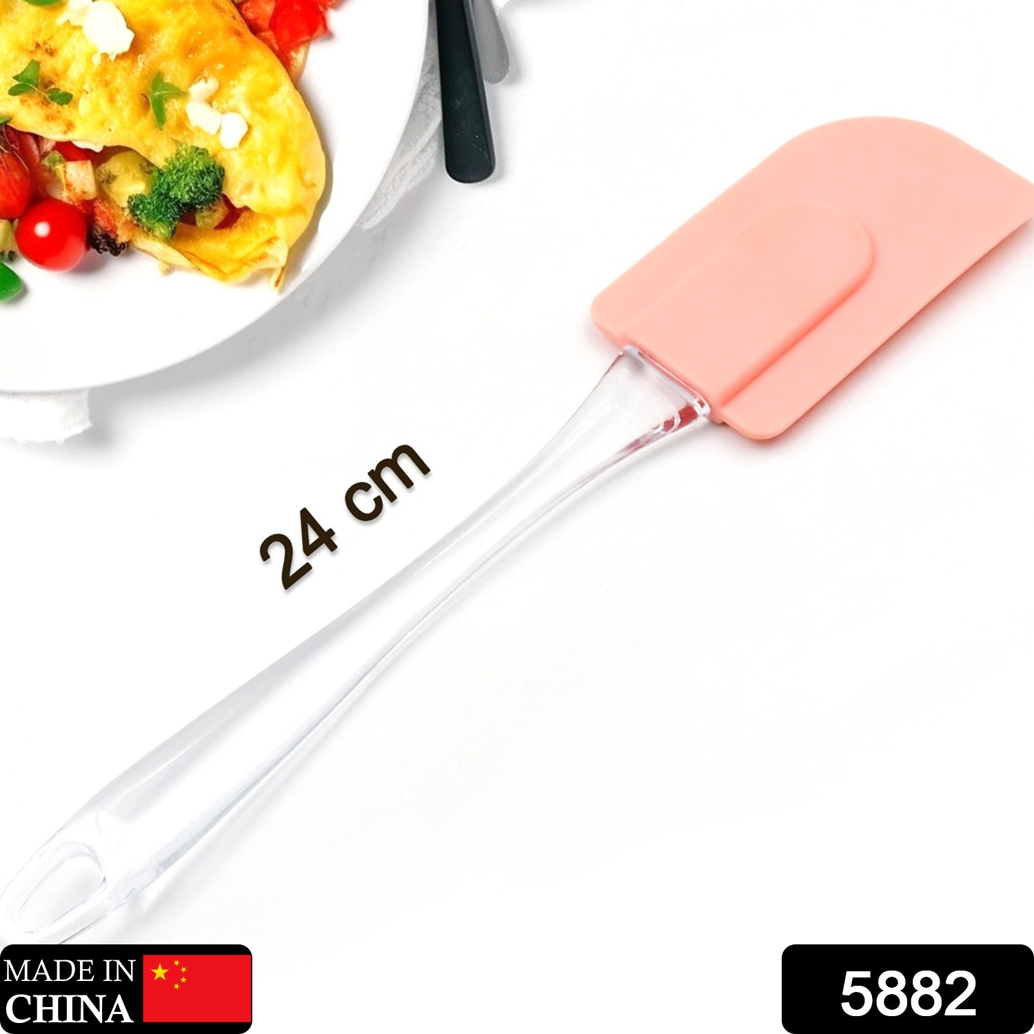 Rubber spatula for clearance baking