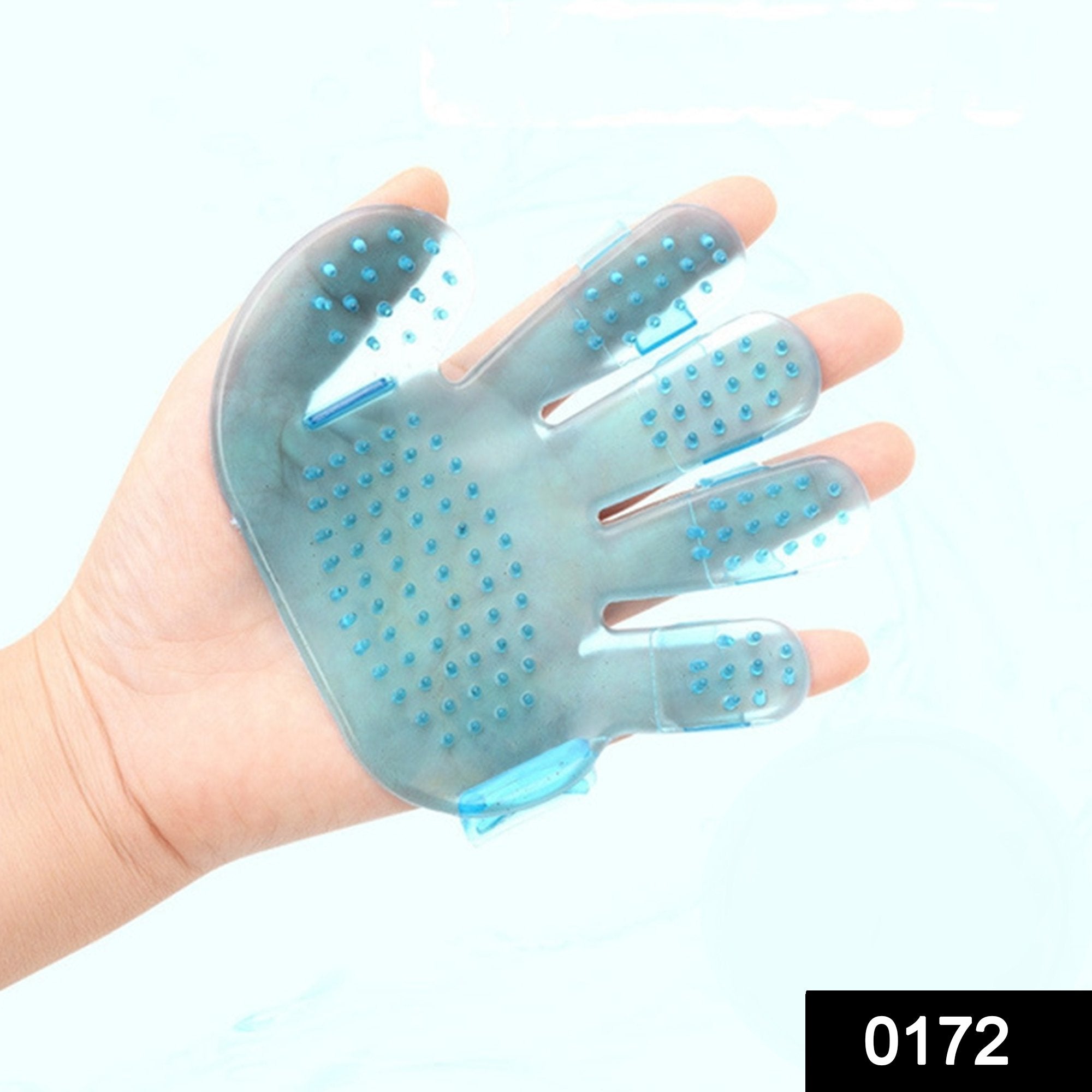 172 Rubber Pet Cleaning Massaging Grooming Glove Brush Sky Shopy