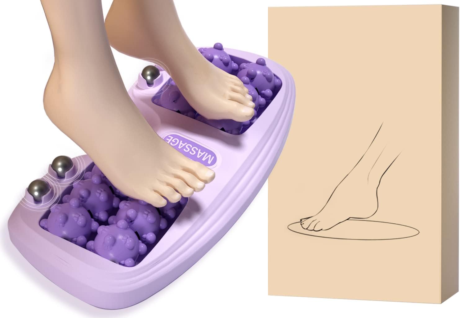 Foot Massager Roller - Plantar Fasciitis Relief, Heel, Arch