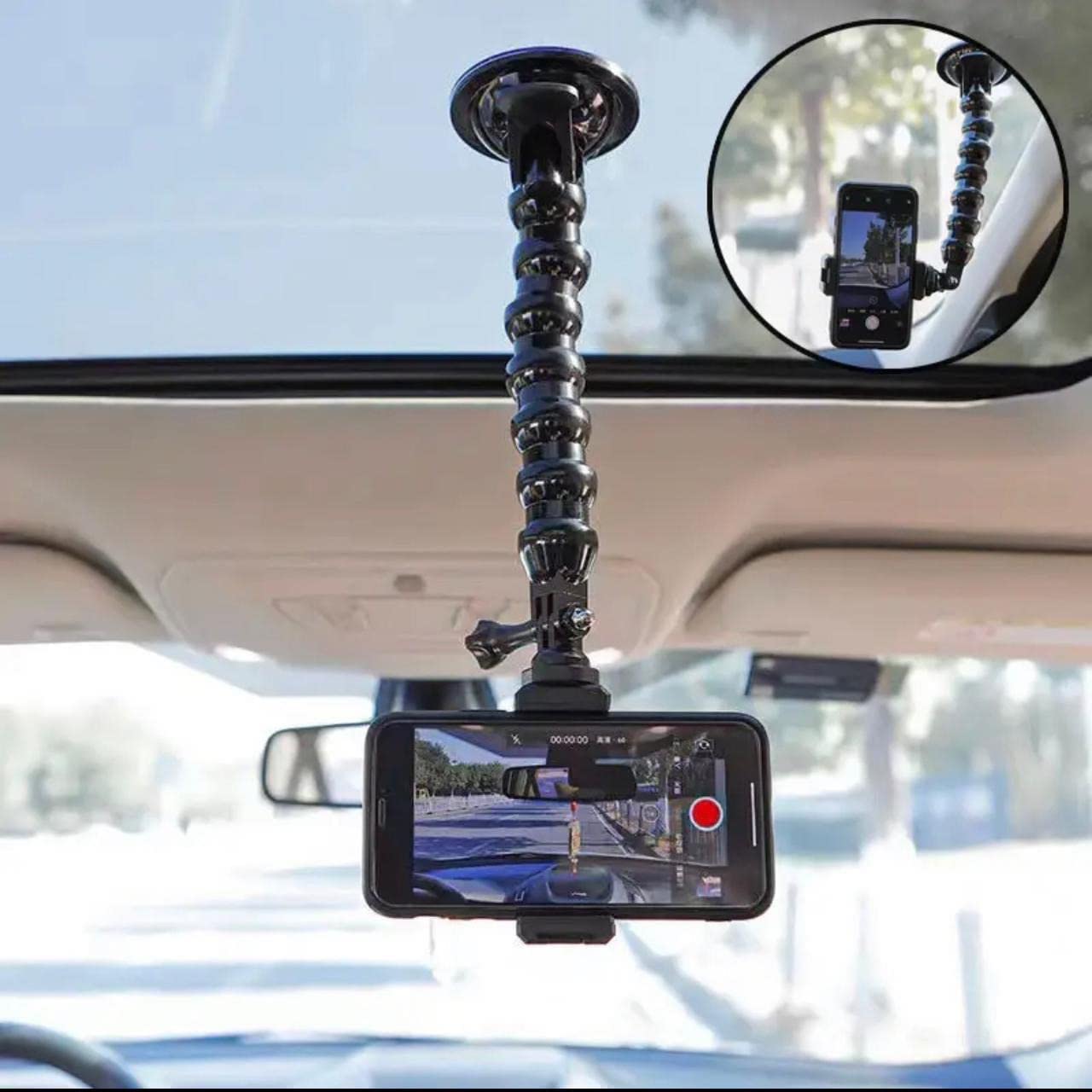 SkyShopy Universal Snake Suction Cup Phone Holder for Car Cup