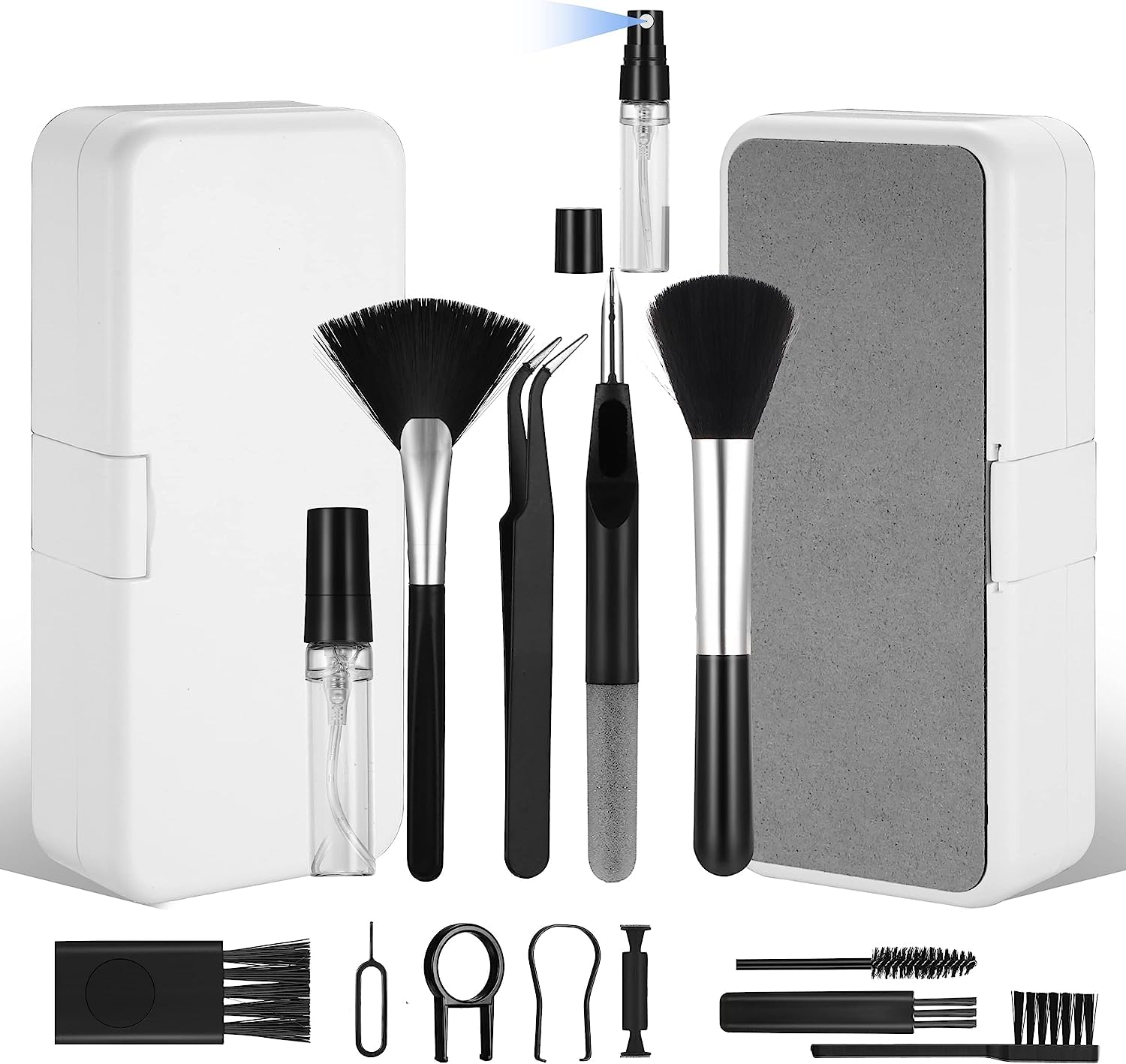 SkyShopy 18 in 1 Electronic Cleaner Kit with 3 in 1 Cleaning Pen,Laptop Screen Keyboard Cleaning Kit,Computer Cleaning Kit, 18-in-1 Cleaning Kit for Gadgets, Airpods, Mobile, Tablet, Laptop, Computer