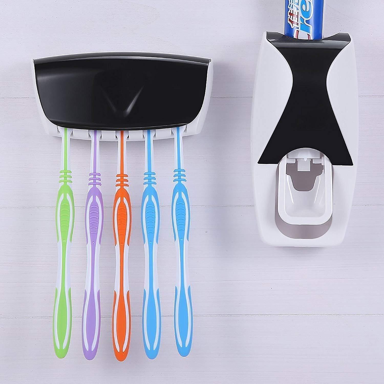 0200 Toothpaste Dispenser & Tooth Brush with Toothbrush - SkyShopy 0200 Toothpaste Dispenser & Tooth Brush with Toothbrush - SkyShopy