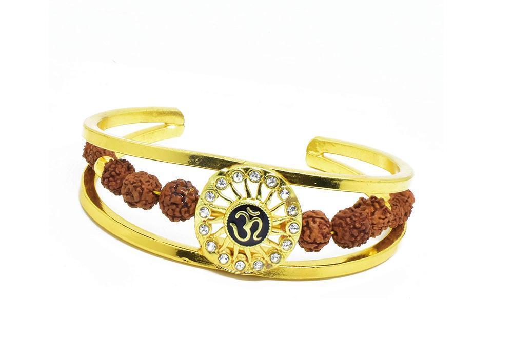 RK03- Unique & Stylish Brass Gold Plated Bracelet for Men / Women (RK03) - SkyShopy