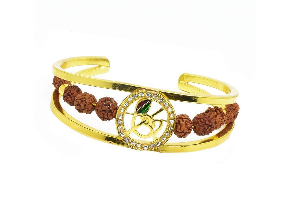 RK05- Unique & Stylish Brass Gold Plated Bracelet for Men / Women (RK05) - SkyShopy