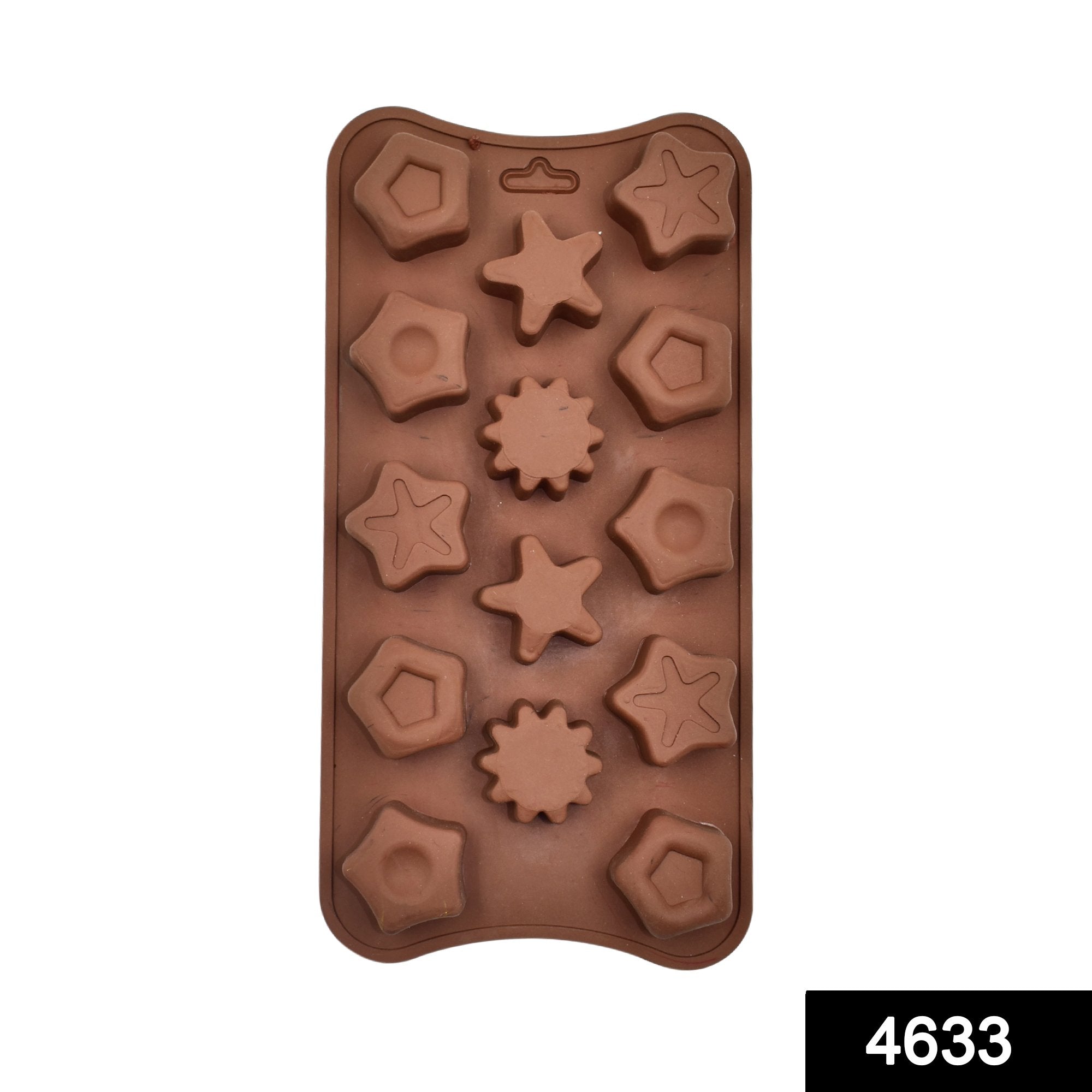 4633 14 Cavity Mix Shape Brown Chocolate Mold - SkyShoppy