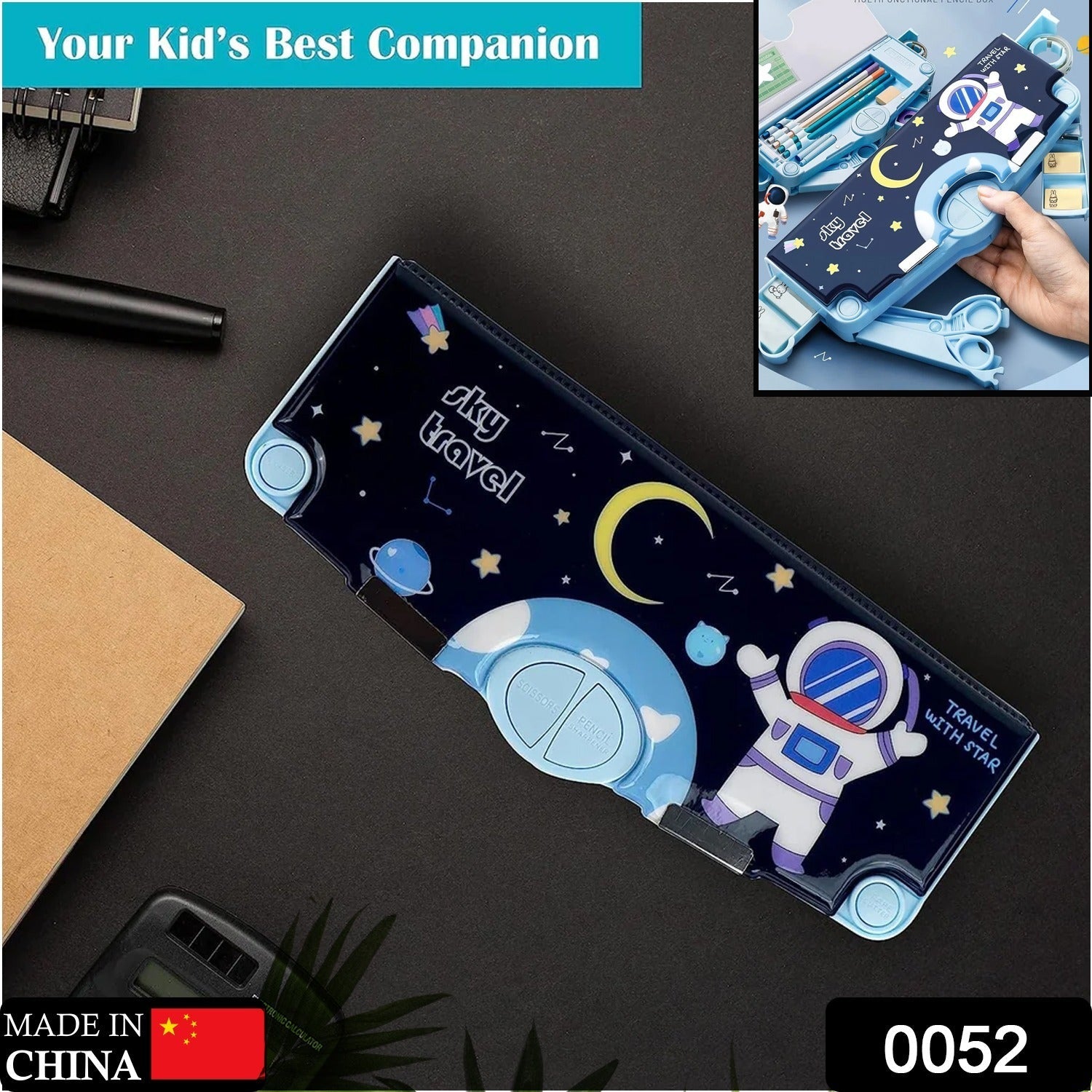 0052 Multifunctional Pencil Box for Kids, Space Pencil Box For Boys, K –  Sky Shopy