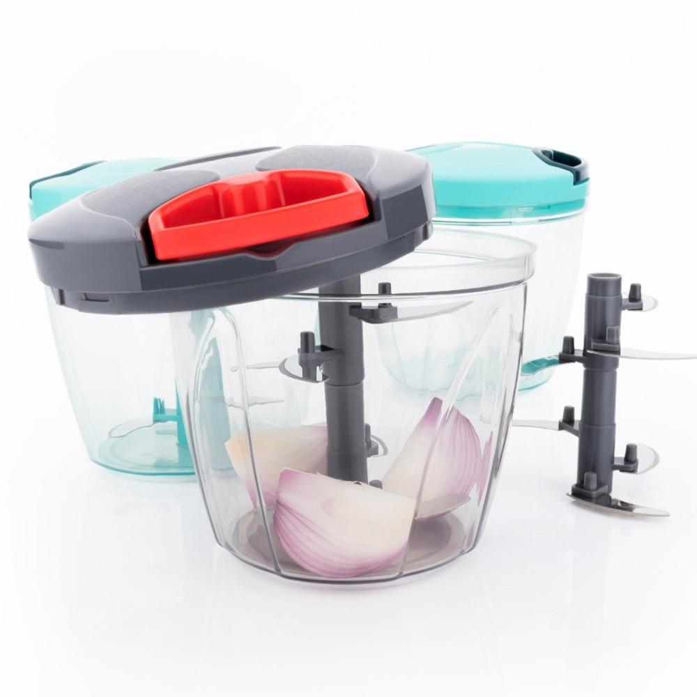 2197 Manual Food Chopper, Compact & Powerful Hand Held Vegetable Chopper (900ml)