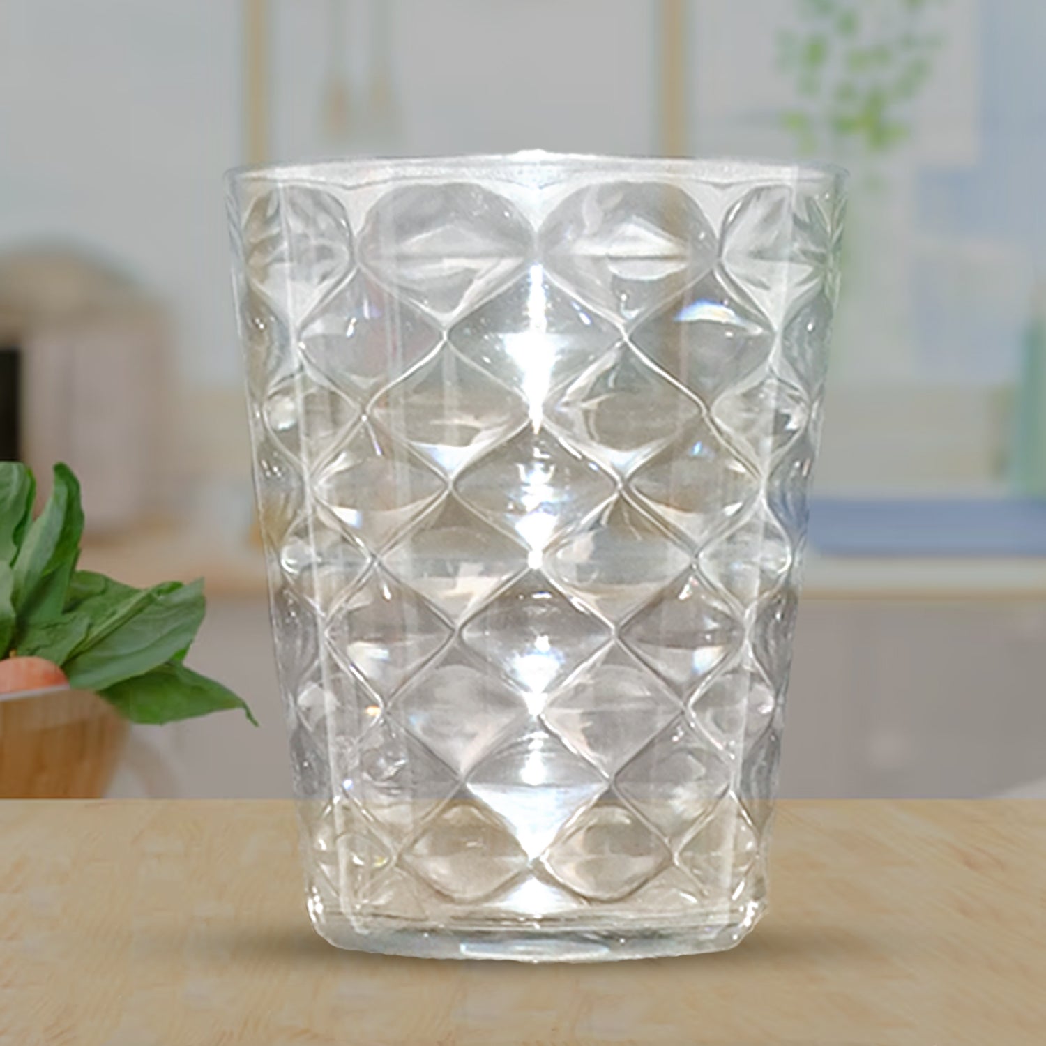 Apex Pyramid Ringo Plastic Glass – 300ml Approx | Durable, Crystal-Clear Tumbler