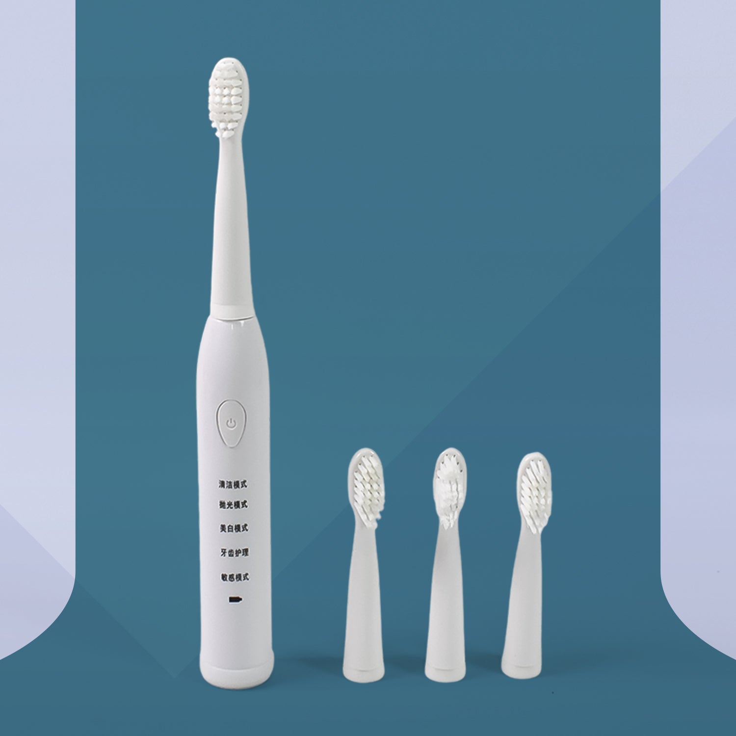 Electric Toothbrush with Extra 3  (1 Pc / USB Operated / USB Cable Included)