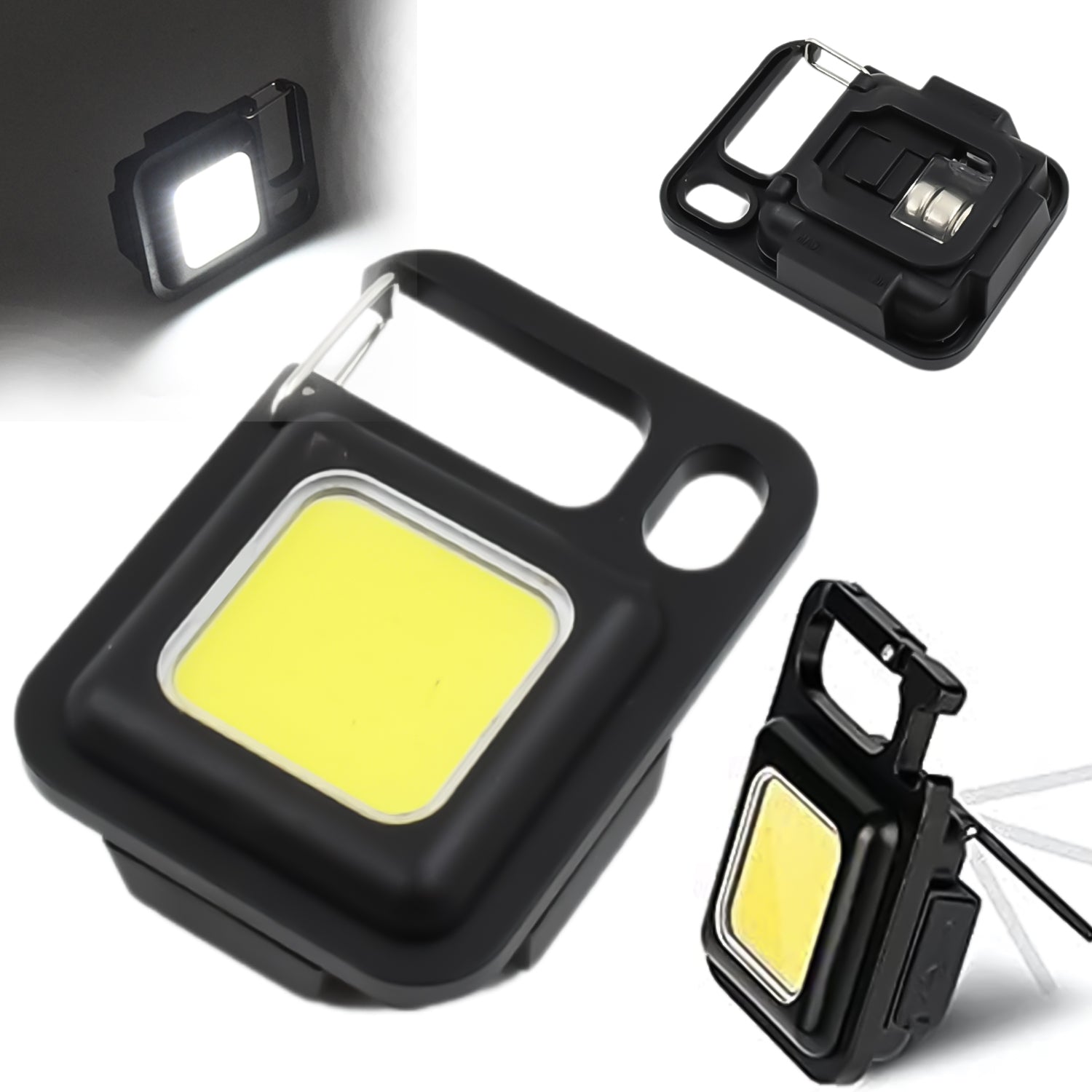 17784 LED Battery Operated Keychain Flashlight Small Work Light with Folding Bracket Bottle Opener for Camping, Hiking, Emergency  (1 Pc / MOQ :- 36 Pcs)