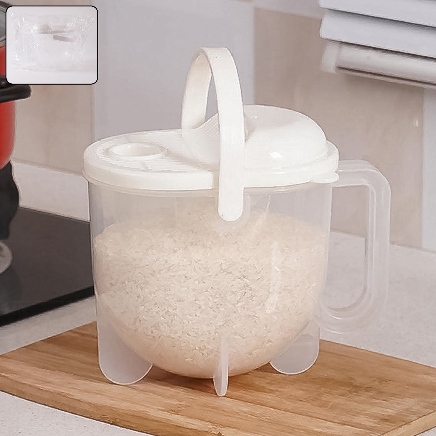 Airtight Rice & Grain Storage Container (1 Pc)