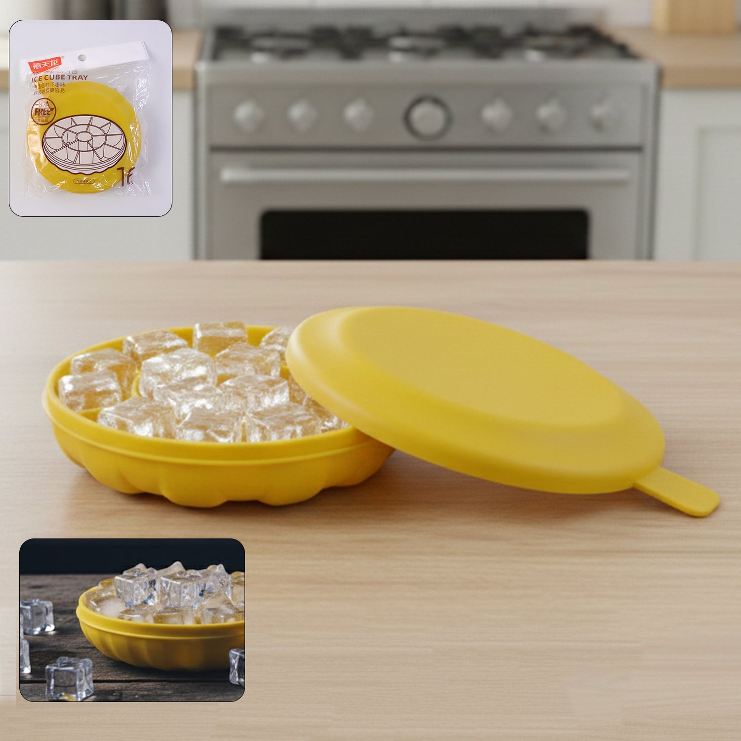 Premium Round Ice Cube Tray with Lid | Ice Maker Molds – Sky Shopy