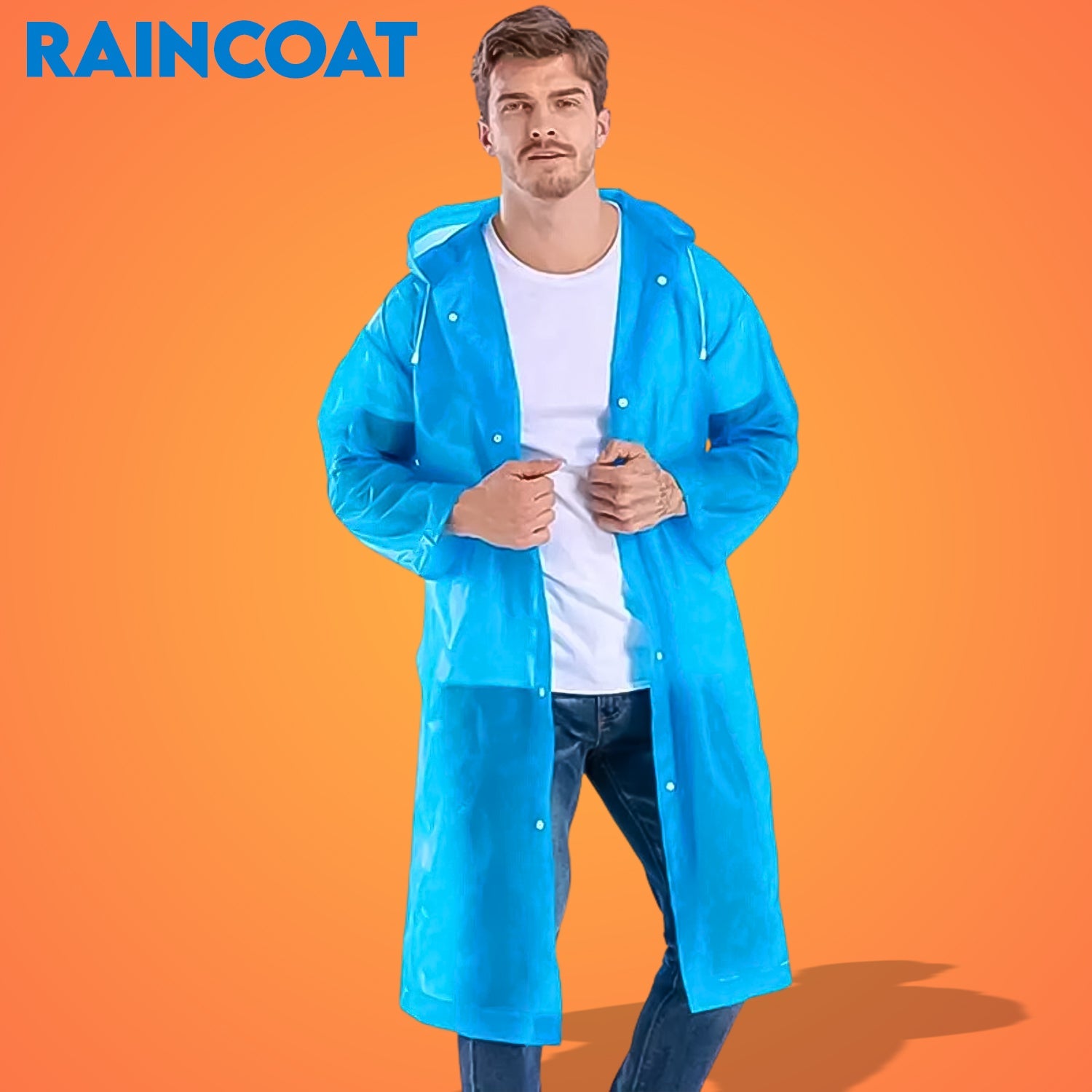 Fashion Portable Adult Rain Coat (1pc)