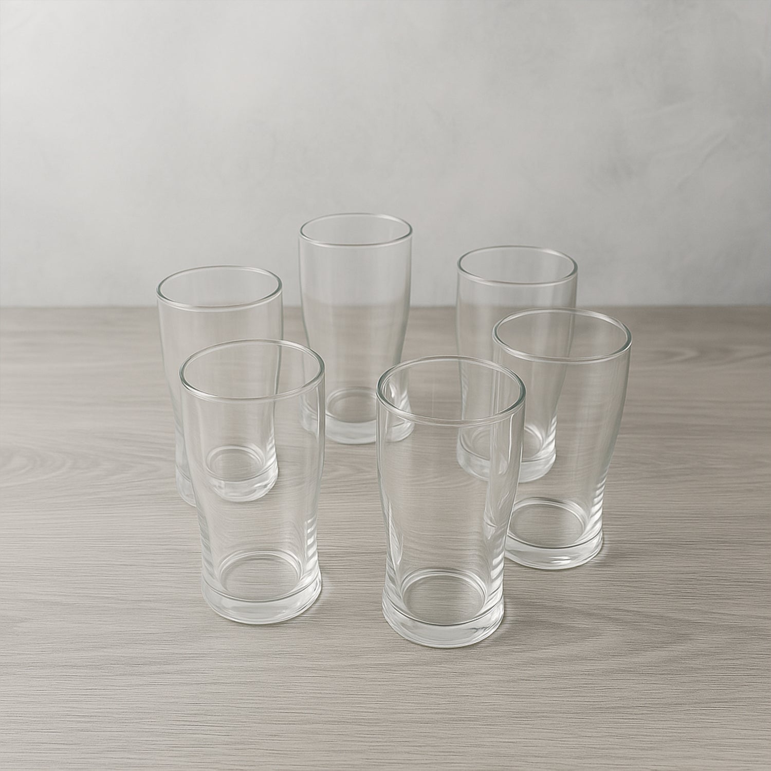 Apex Vista Unbreakable Pitcher Glass Set – 350 ML (Approx) | 6-Piece