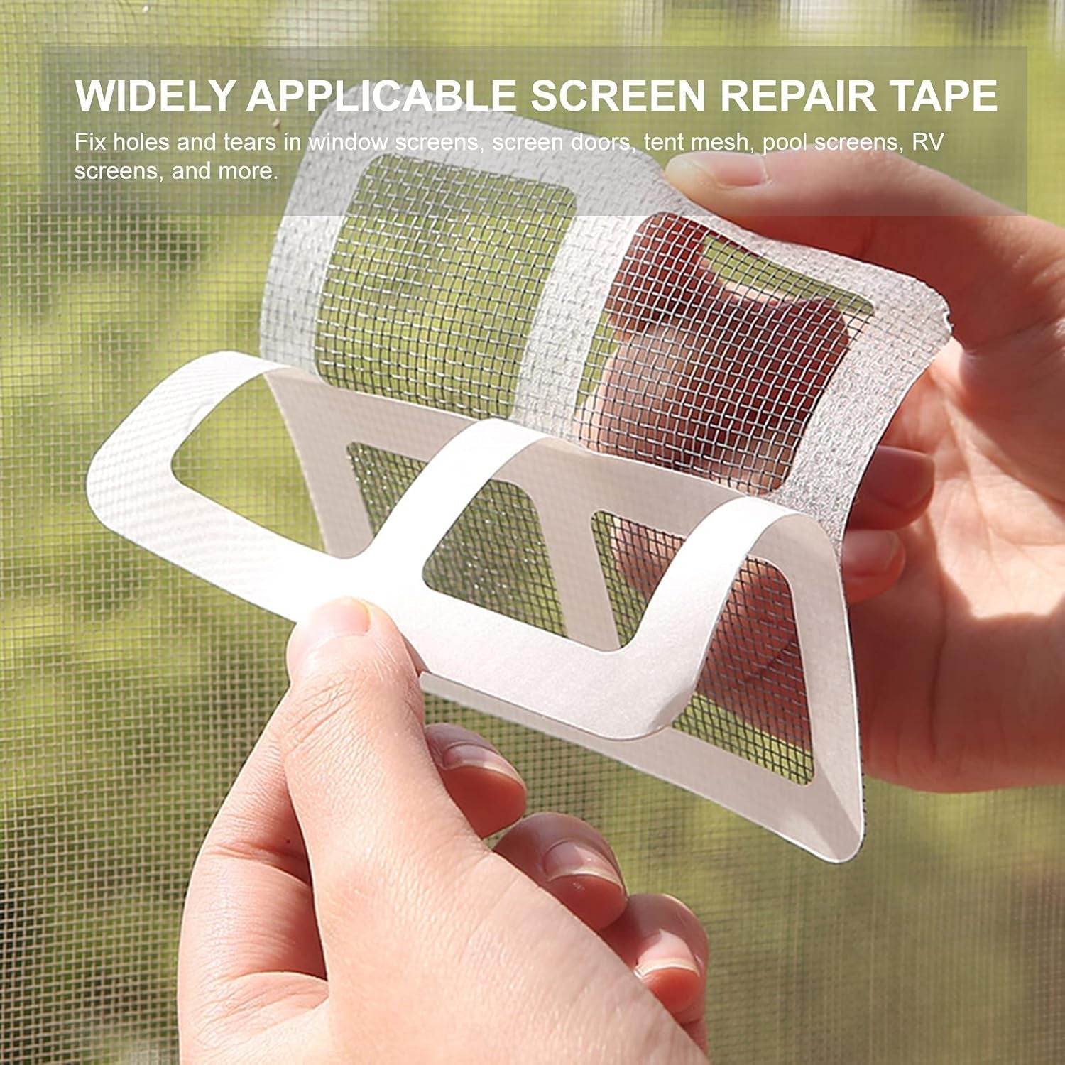 Window Screen Repair Tape (1 Pc / 4 × 4 Inch)