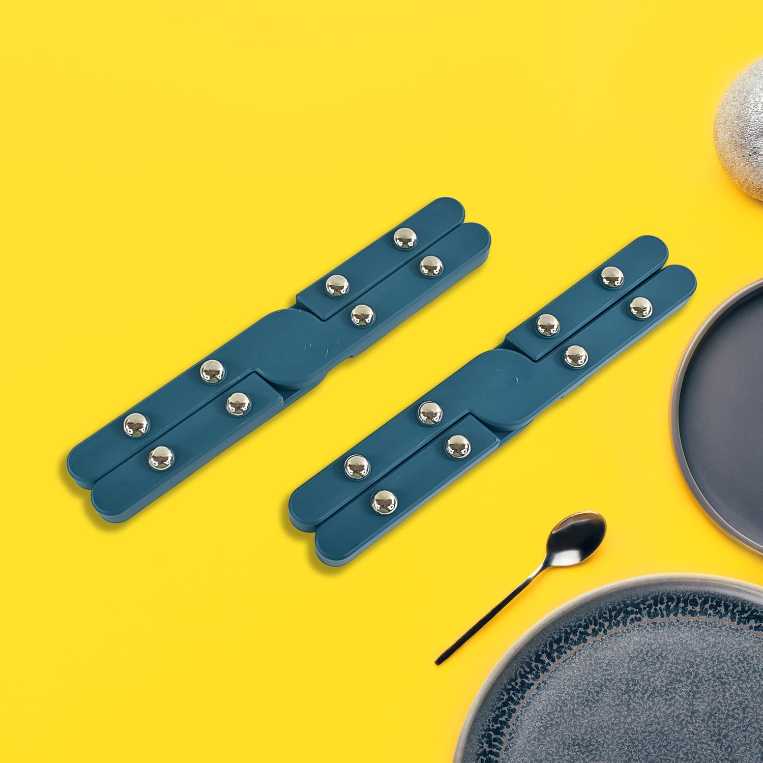 Apex Foldable Hot mate Set – 2 Pcs, Folding Pan Stand for Hot Pots