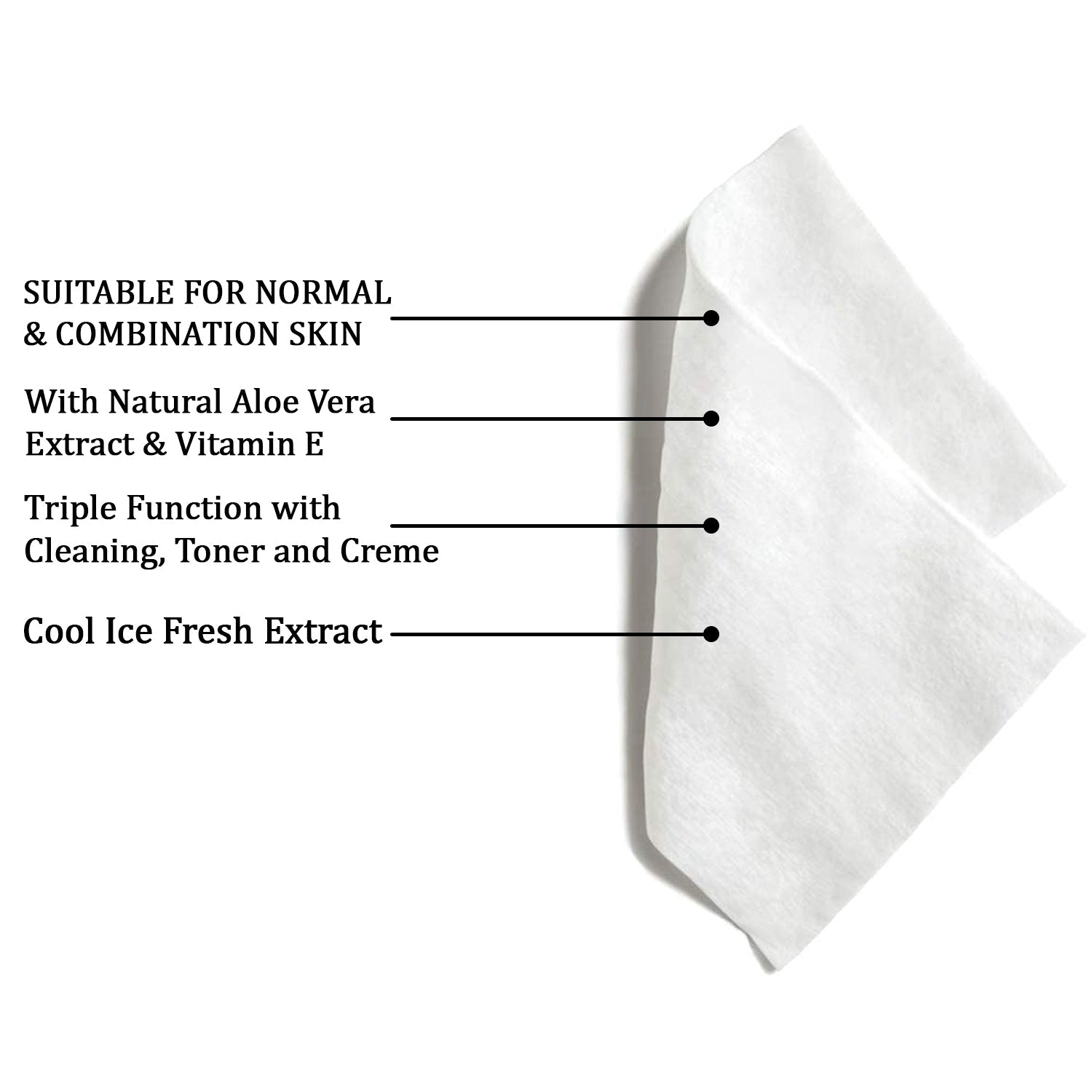 Refreshing Wet Wipes for Face | Facial Cleansing | Refreshing & Skin Hydration| Soothing for skin | pH Balance & Alcohol Free | Nourishing with Fruit extract | 25 Wipes