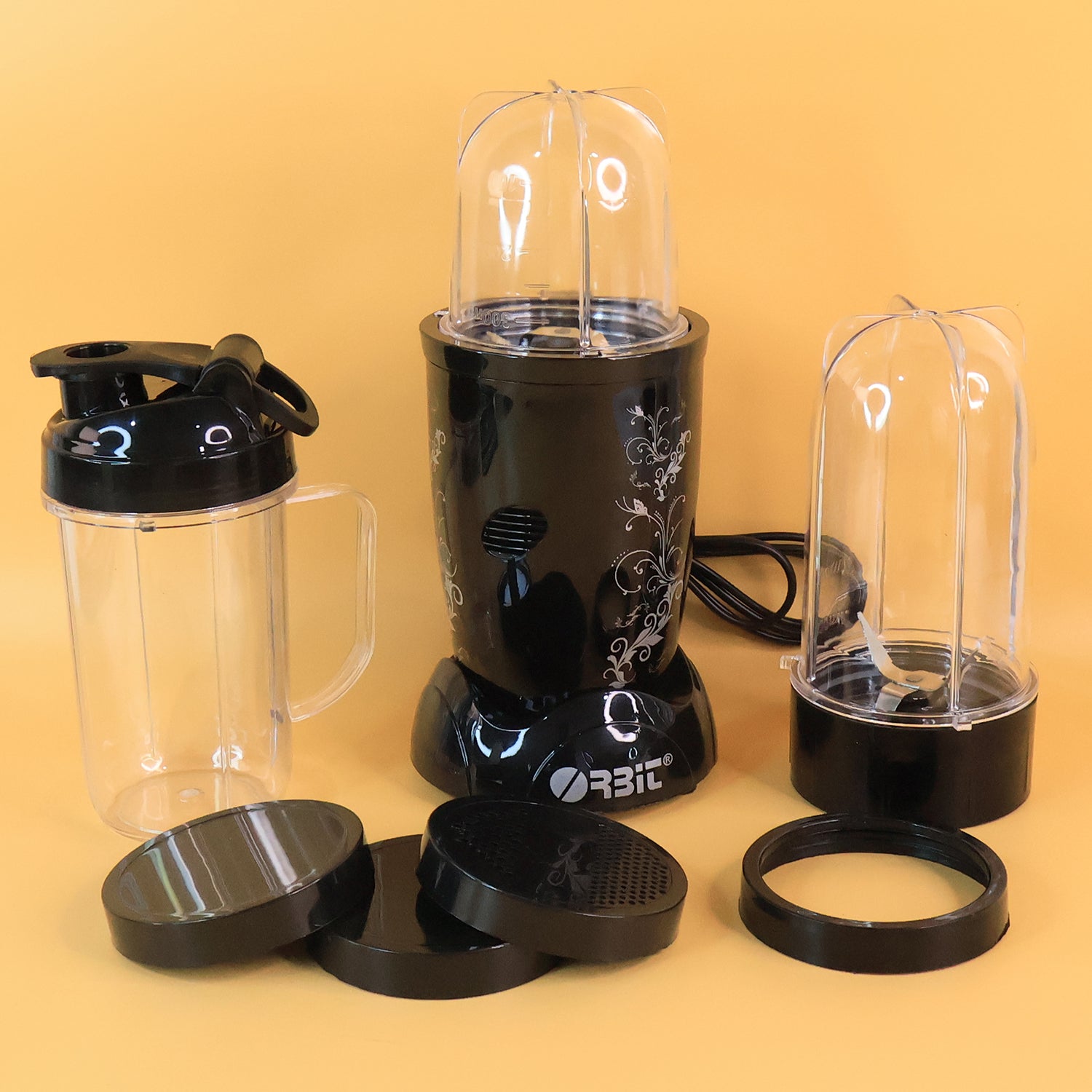 Orbit Bullet Mixer Grinder - 400W with 3 Jars