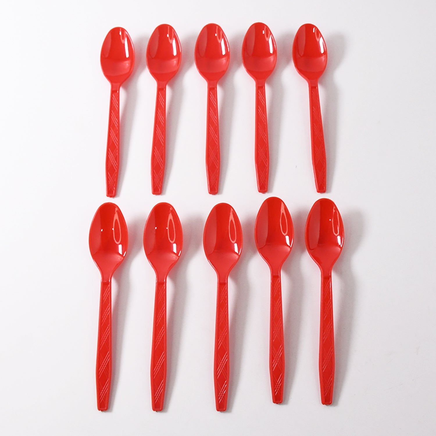 Reusable Food-Grade Plastic Spoons (10 Pc)