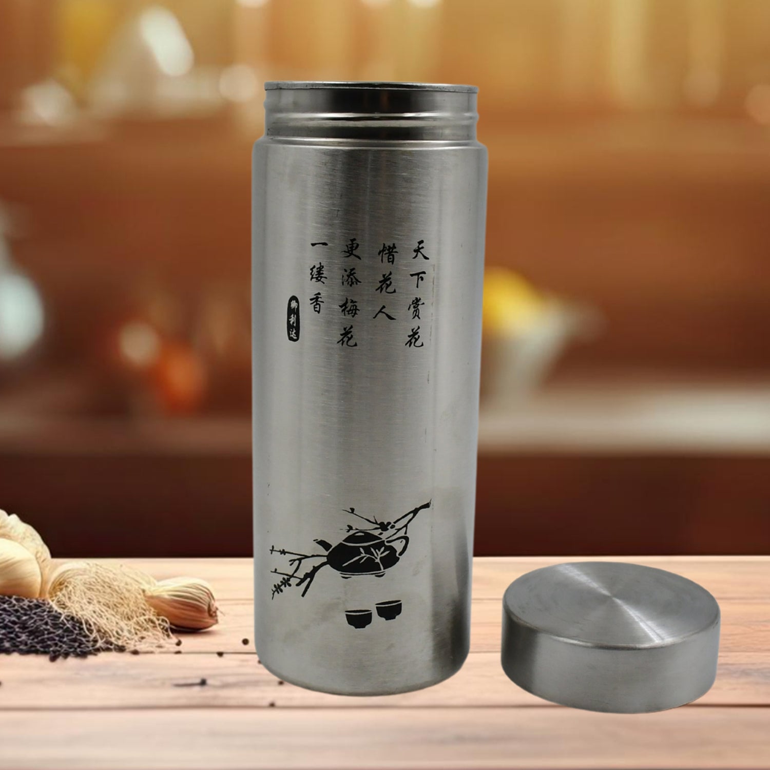 13043 Unbreakable Stainless Steel Leak Proof Fridge Water Bottle, Leak Proof | Office Bottle | Gym | Home | Kitchen | Hiking | Trekking | Travel Bottle (300 ml Approx)