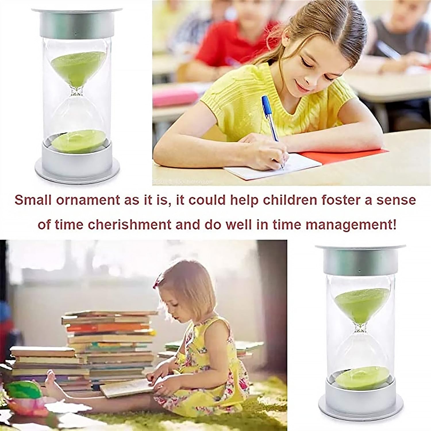 17550 Sand Timer, Hourglass Timer 45 Minutes Sand Timer For Kids Teachers Games Classroom (30 Min-Green) Time Management Tool (Color : Green, Time : 30 Min)