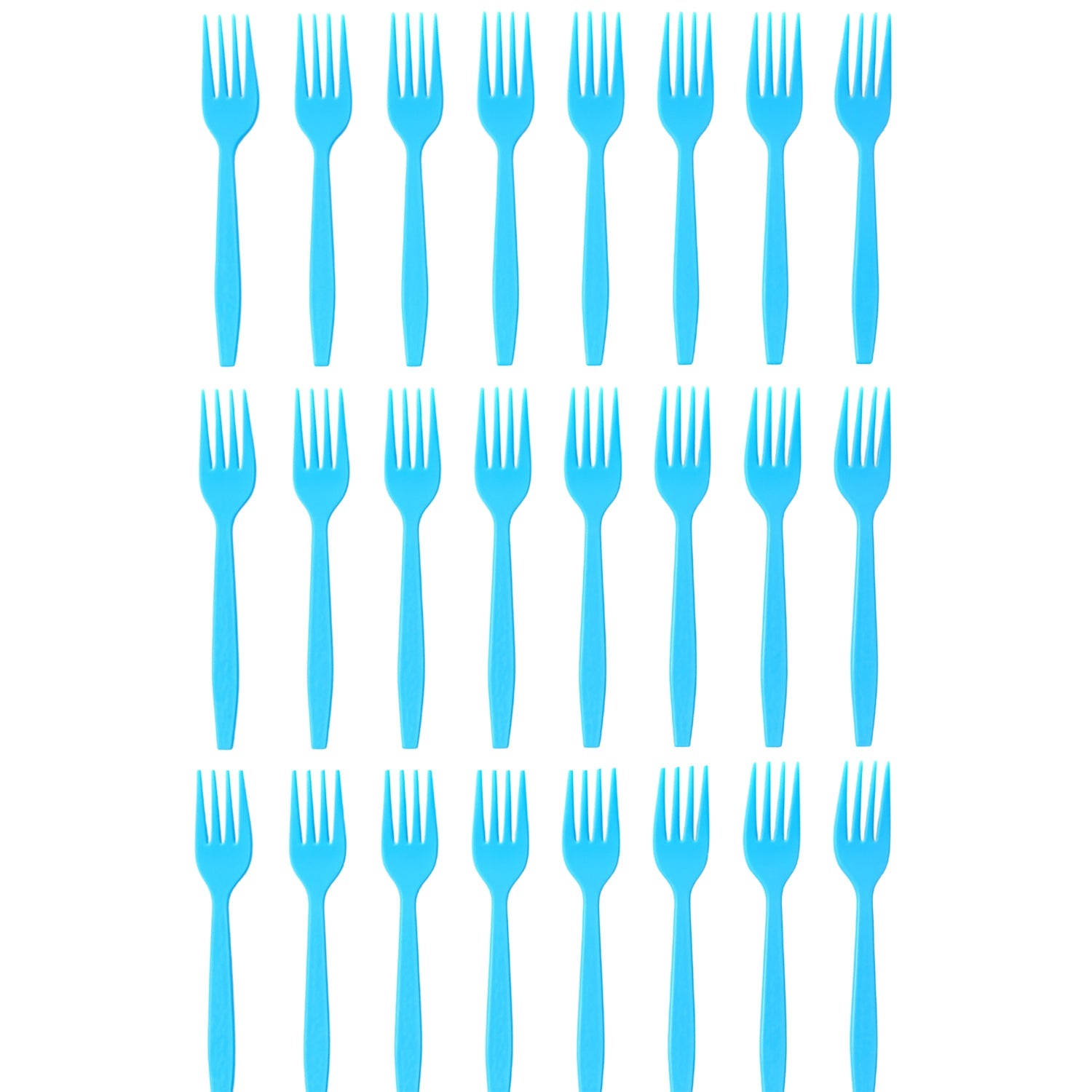 Reusable Food-Grade Plastic Forks (24 Pc)