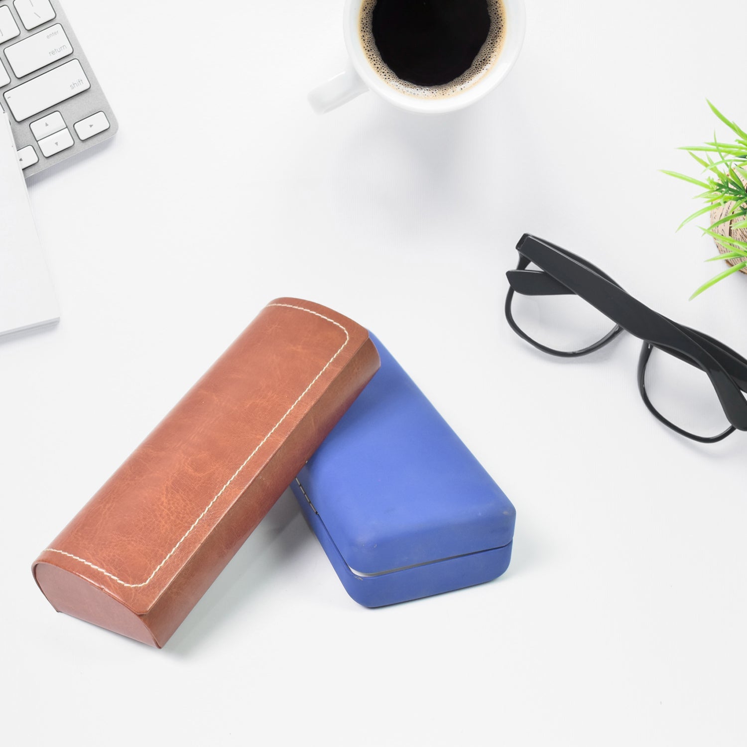 Glasses Case Eyeglasses Holder Storage Box (1 Pc / Mix color & Design)