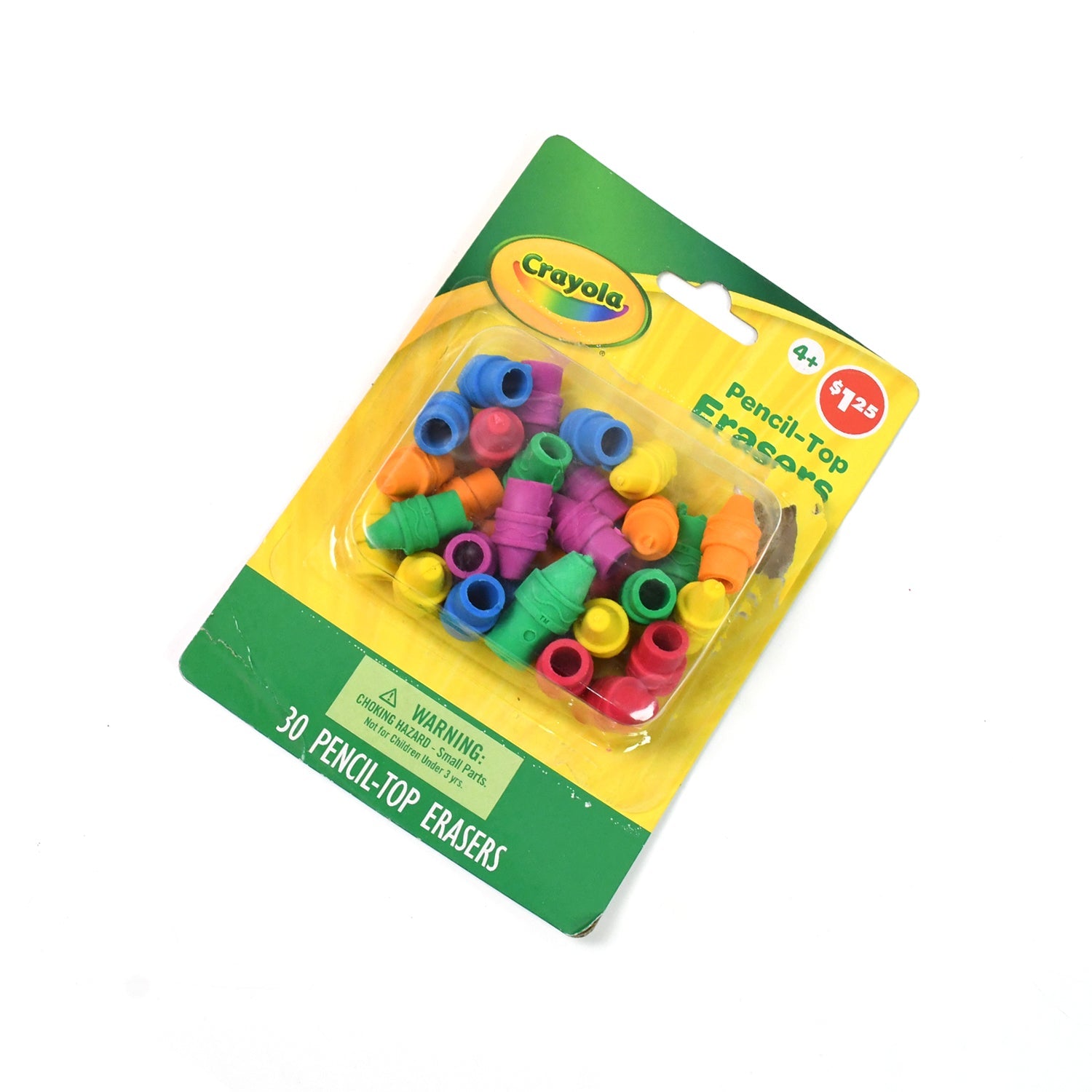 Pencil Top Eraser Rubber Erasers (1 Pc / Mix Color)