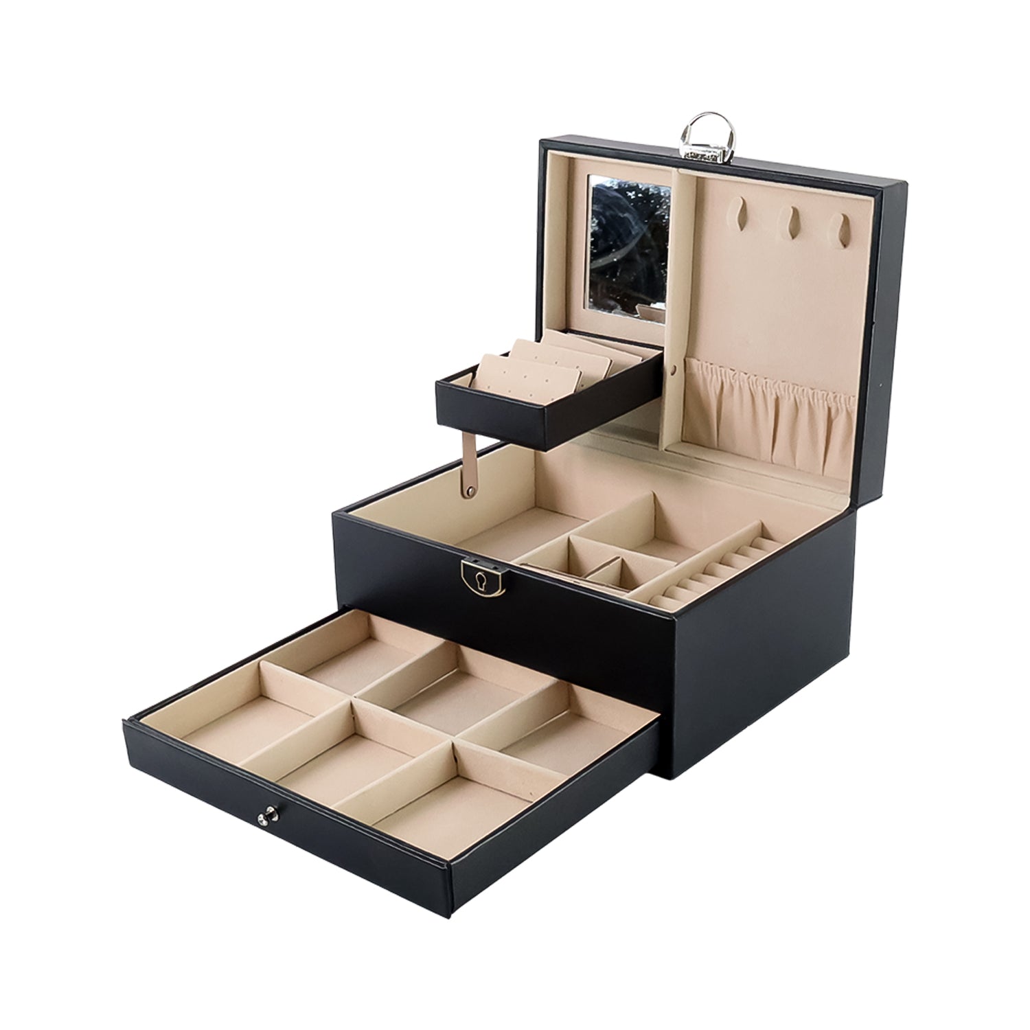 Multi-Layer Jewellery Organizer Box - (1 Pc)