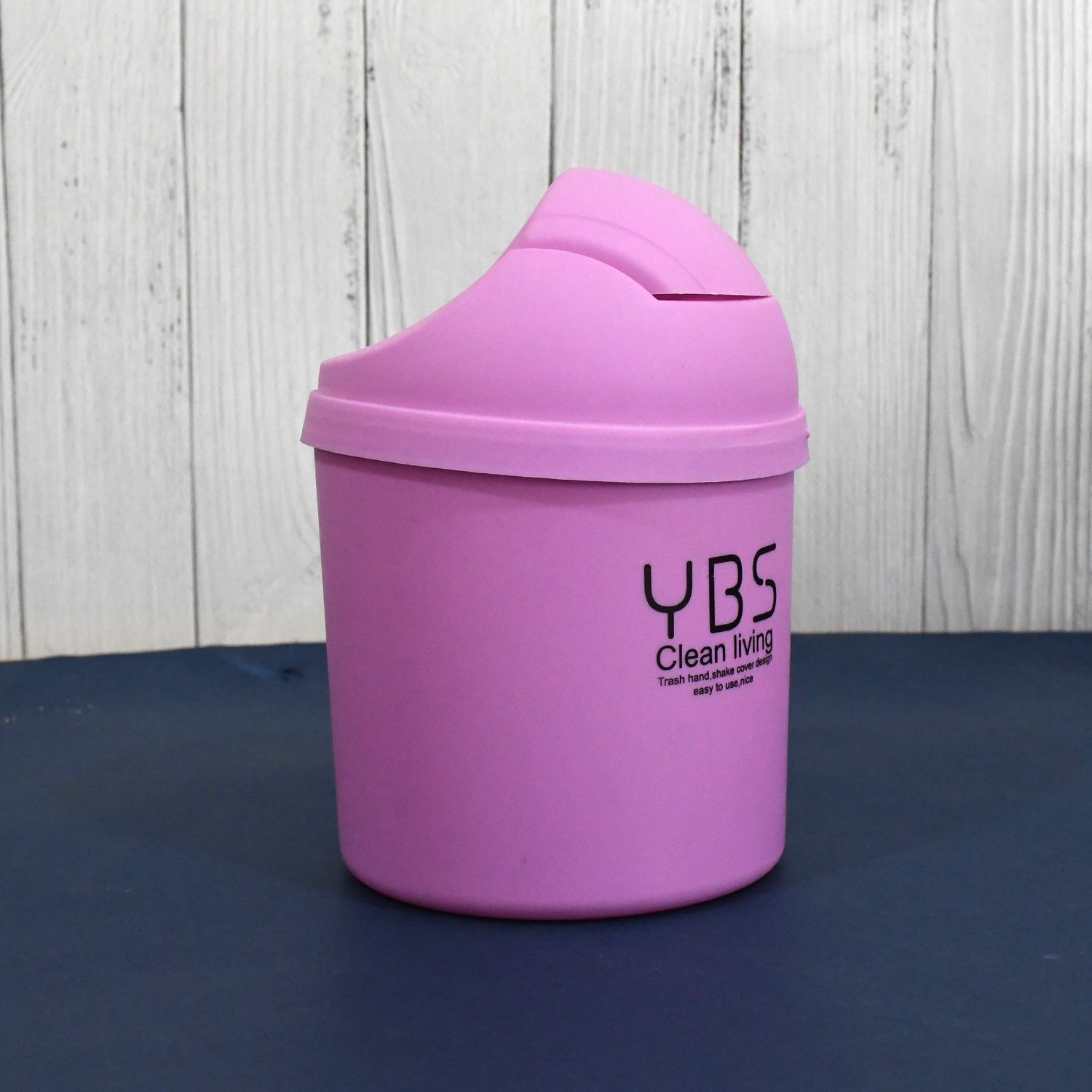 Mini Trash Can with Lid Small Tiny Trash Bin (18x13 Cm / 1 Pc)