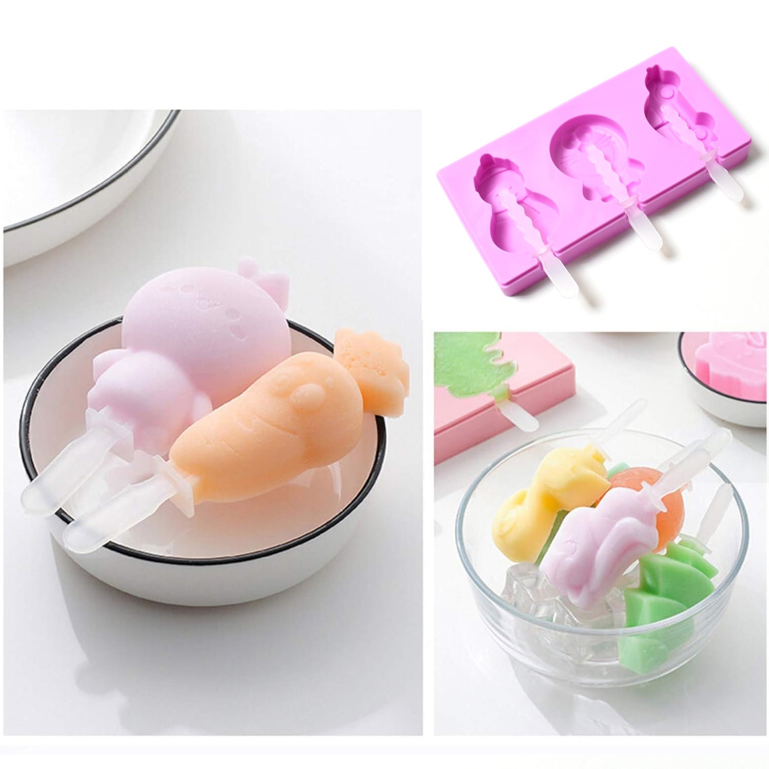 8188 Silicone Popsicle Molds, Reusable Ice Cream Molds With Sticks And Lids. A Must-Have Popsicle Mold For Summer. 