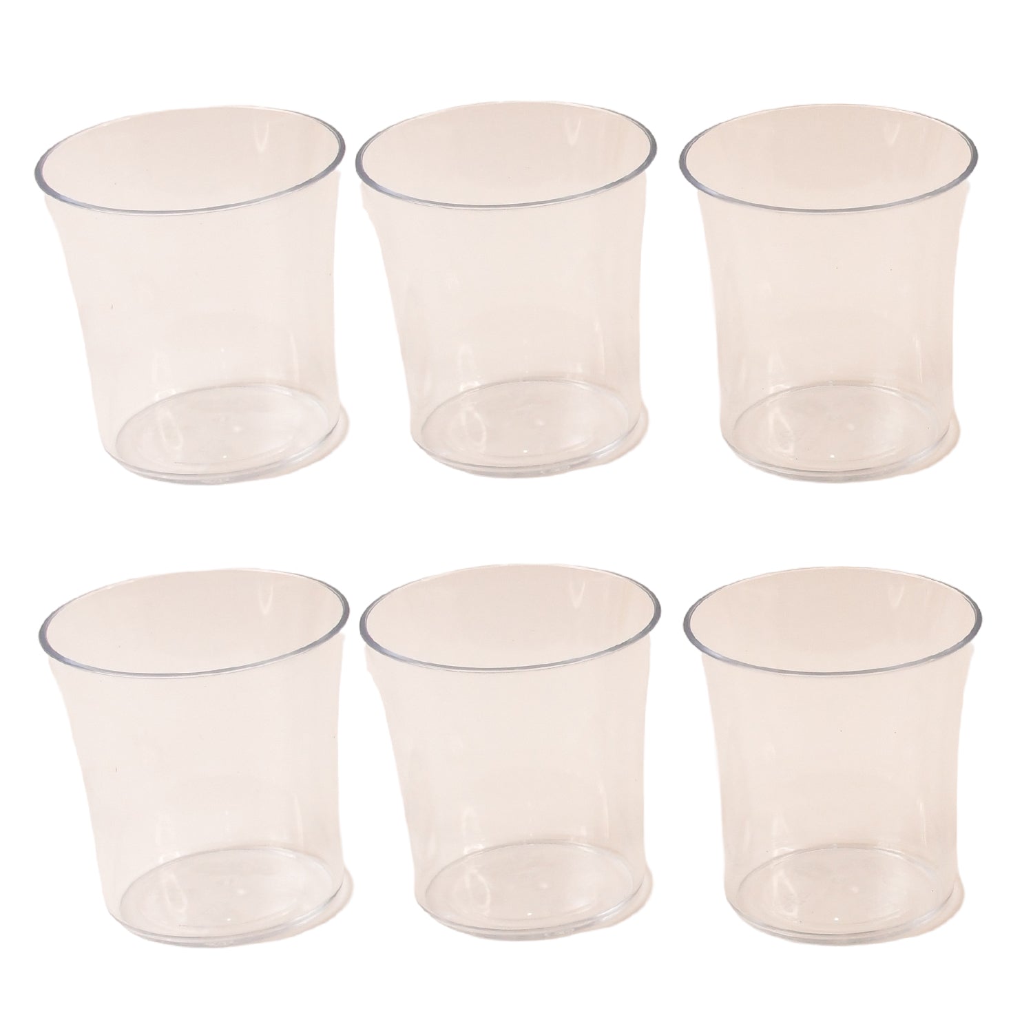Apex Welcome Plastic Glass Set for Daily Use – Set of 6
