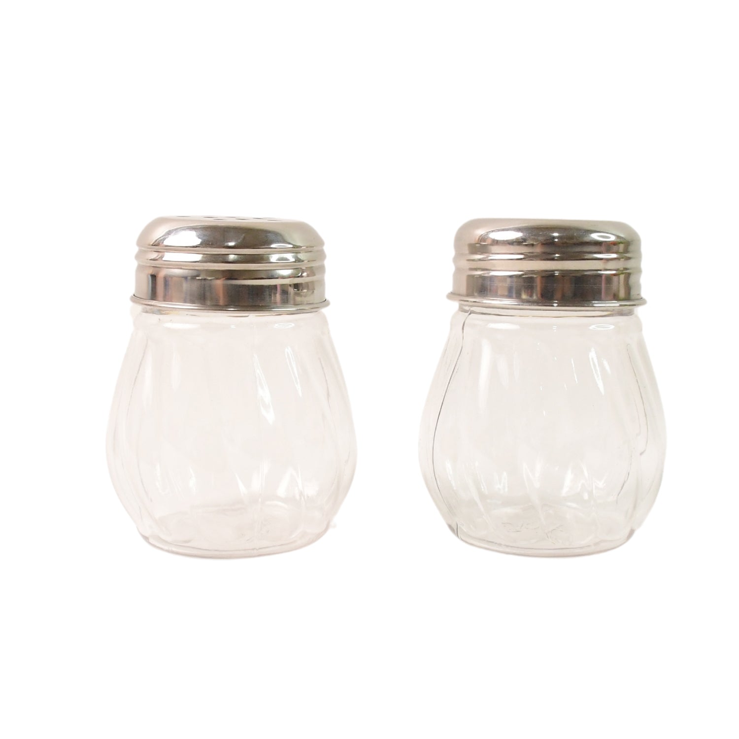 Apex Oregano & Chilli Flakes Dispenser Set – 2 Pcs Glass Spice Shaker with Stainless Steel Lid